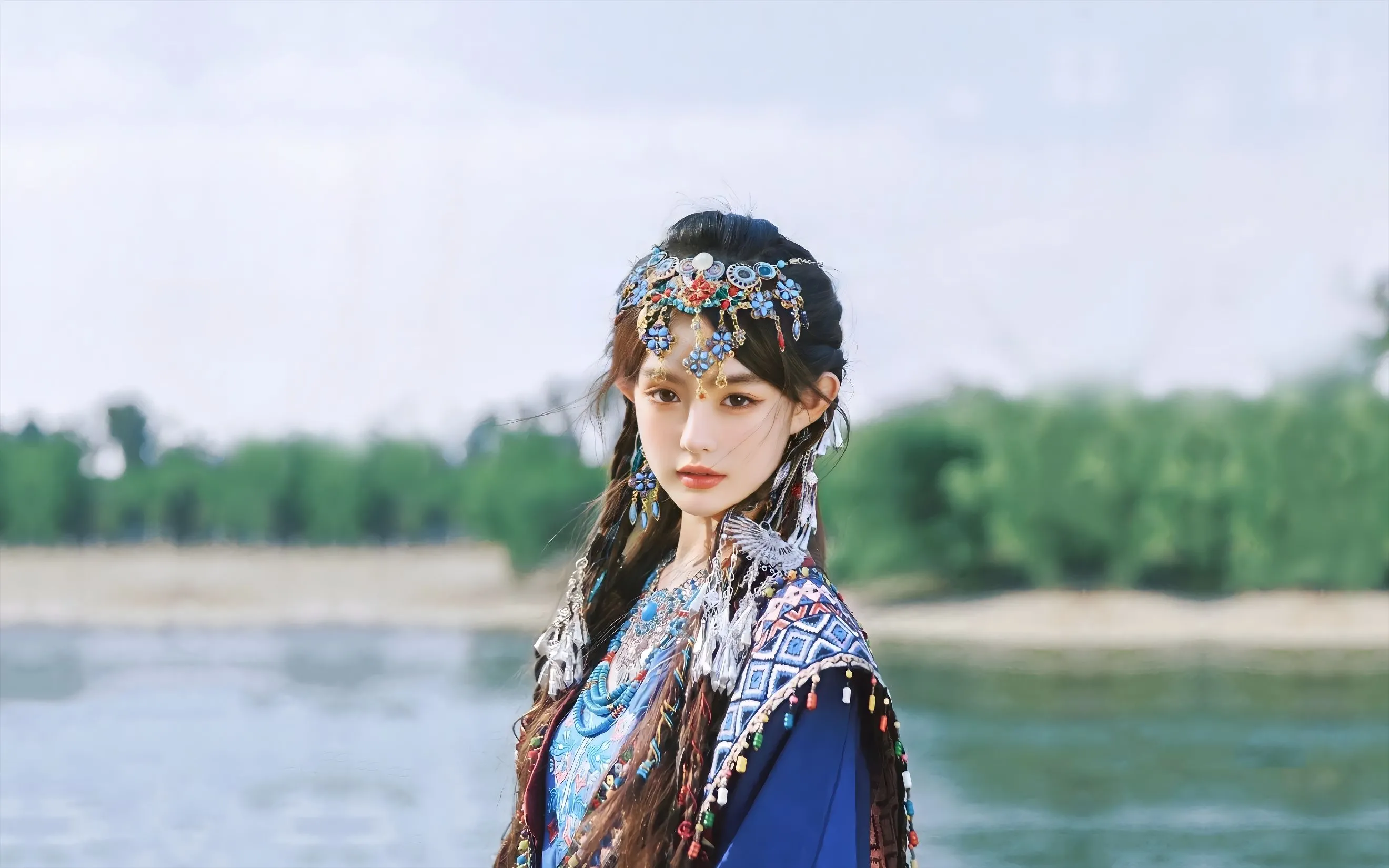 美女 藏族少女 写真 高颜值 壁纸预览