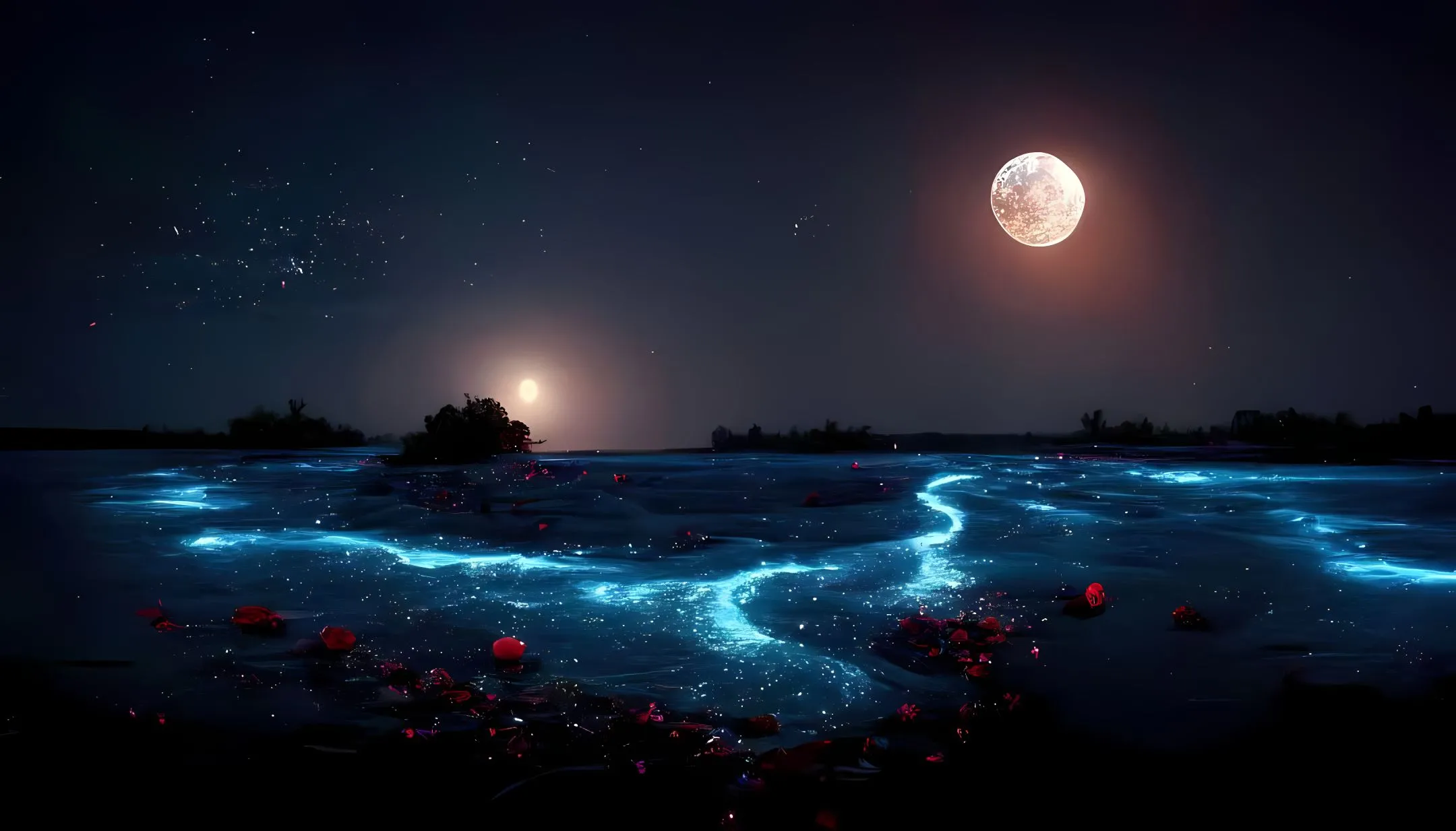 动漫 满船清梦压星河 ai绘画 壁纸预览