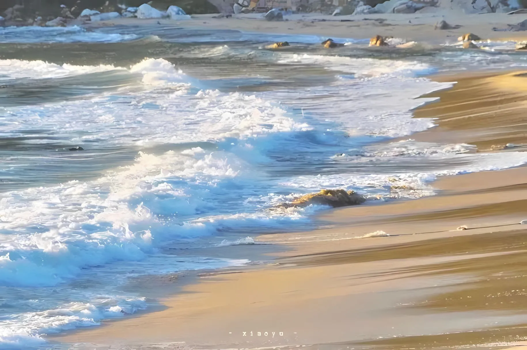 ins风 大自然 小清新 海边 清凉 水 壁纸预览