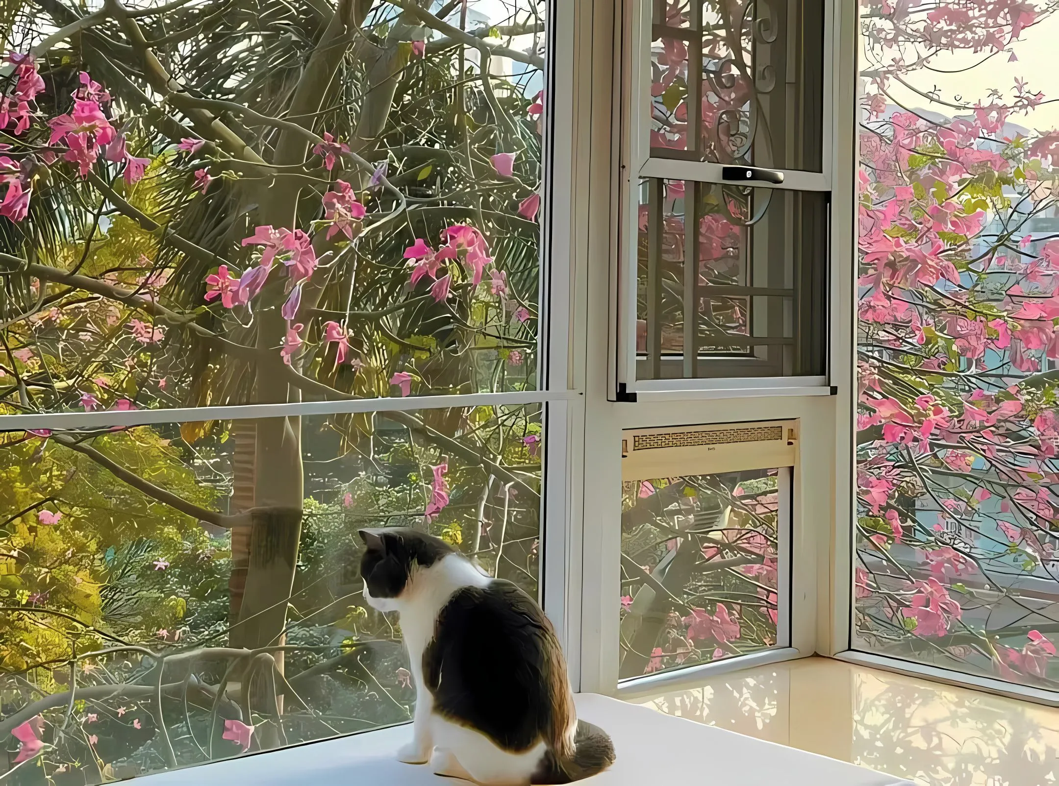 ins风 可爱 小猫 整洁 猫猫 简约 壁纸预览