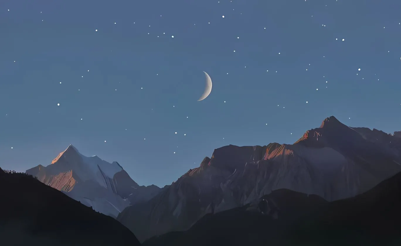 ins风 夏日 夕阳 夜景 壁纸预览