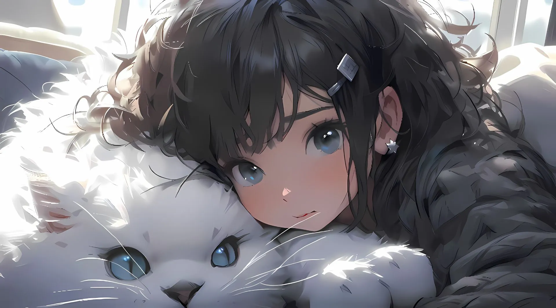 卡通 可爱 小清新 猫猫 甜美 壁纸预览