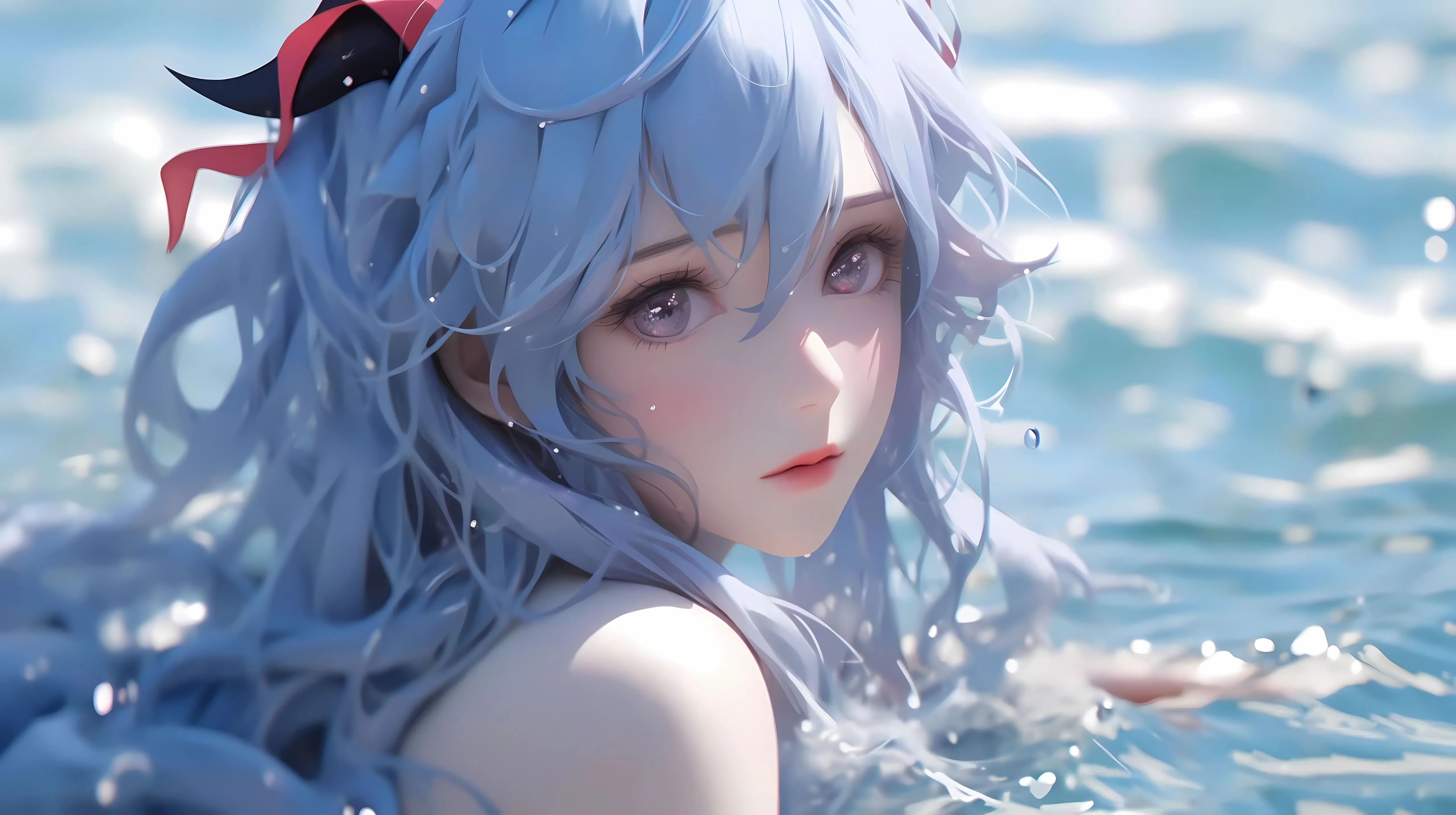 动漫 美女 AI 唯美 夜景 女生 壁纸预览