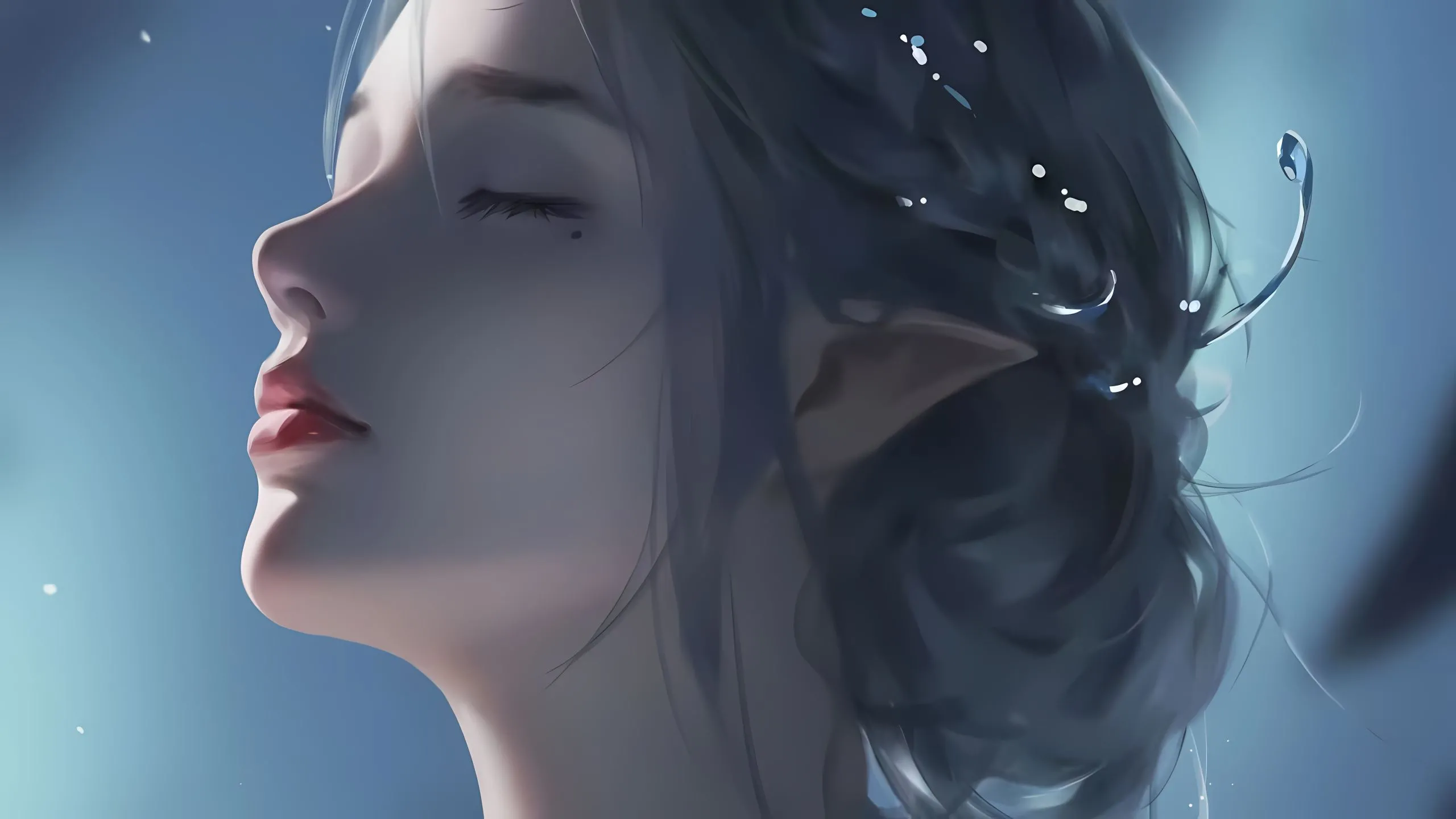 动漫 美女 AI 唯美 夜景 女生 壁纸预览