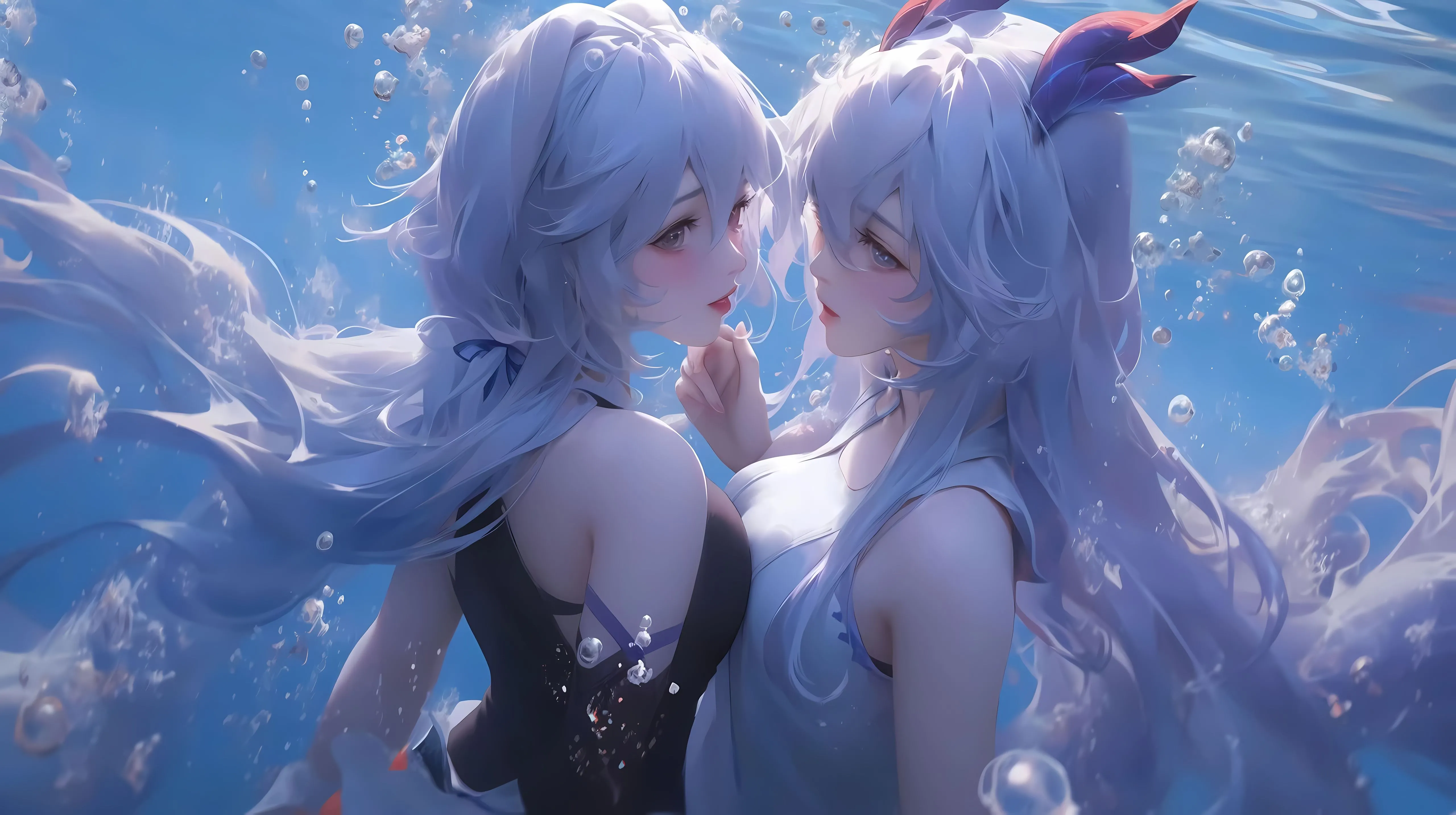 动漫 美女 AI 唯美 夜景 女生 壁纸预览
