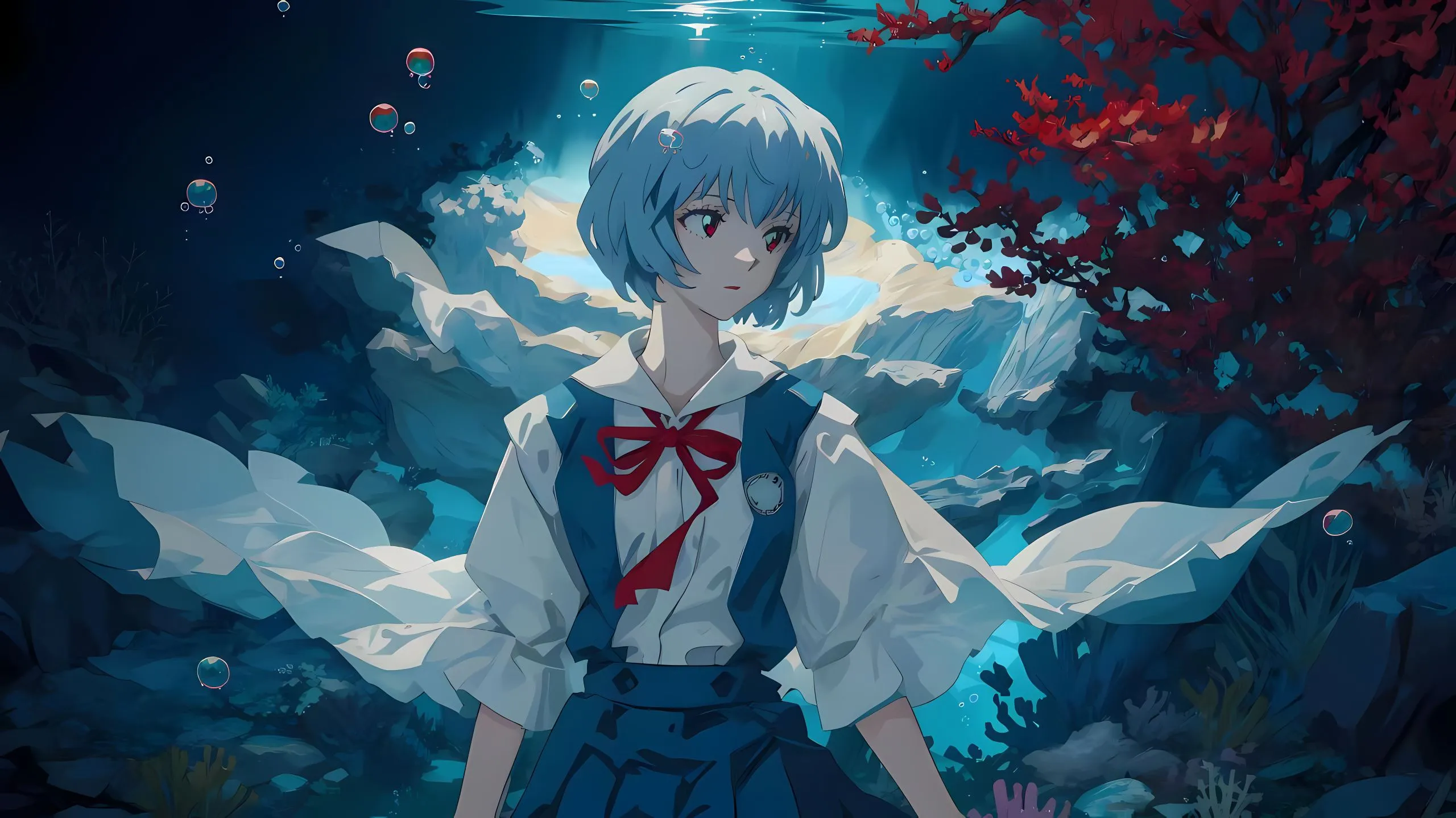 动漫 ins风 AI 动漫少女 壁纸预览