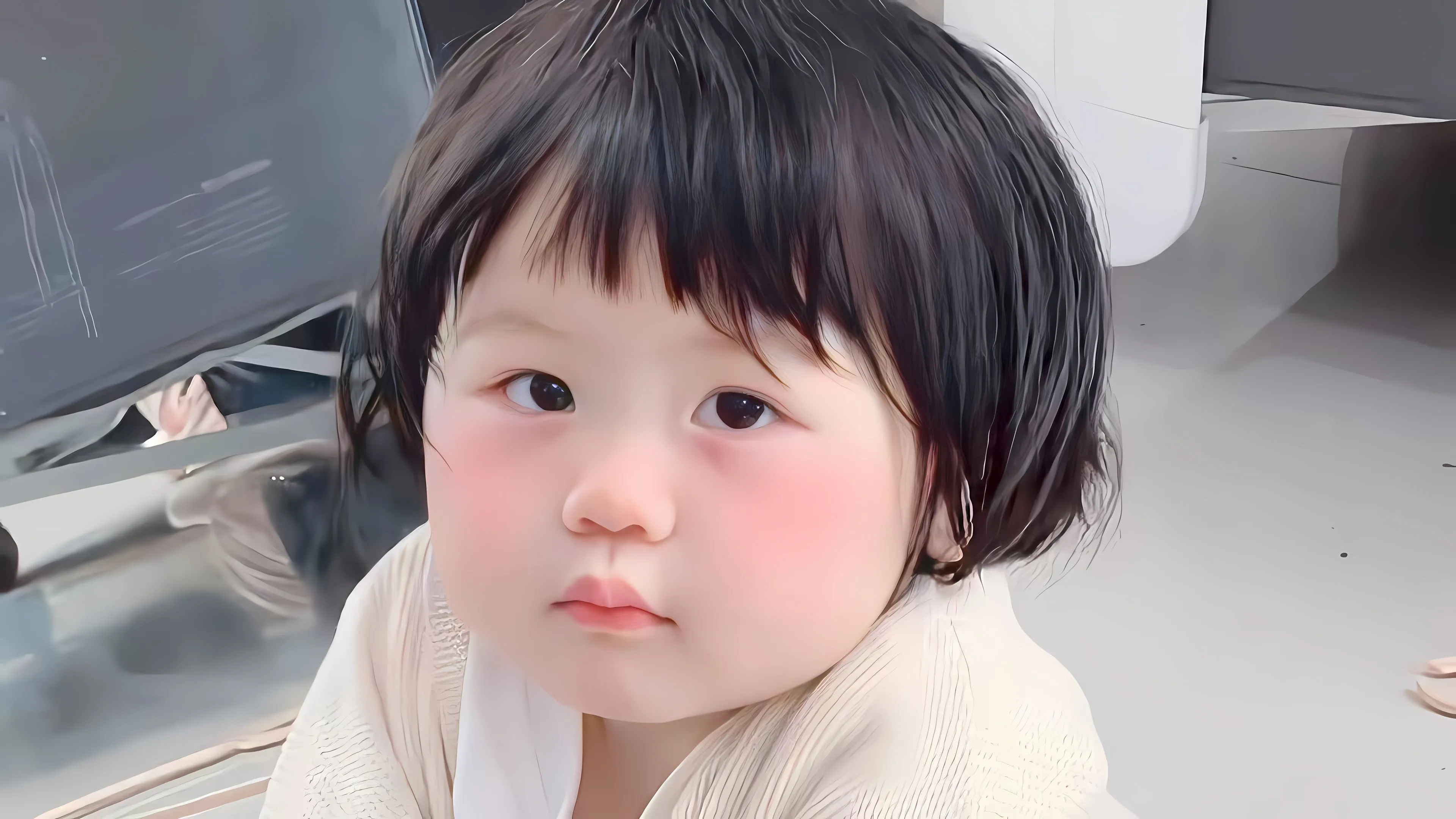 ins风 可爱 小孩 瑶一瑶 壁纸预览