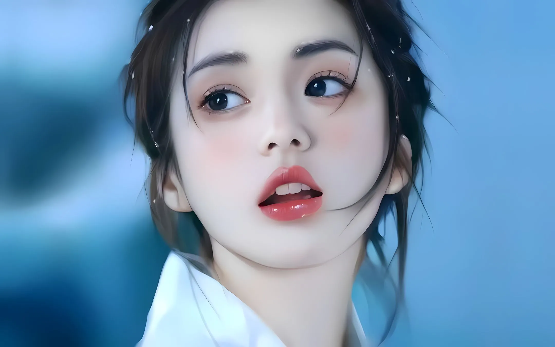 插画 美女 ai绘画 绘画 油画 ins风 壁纸预览