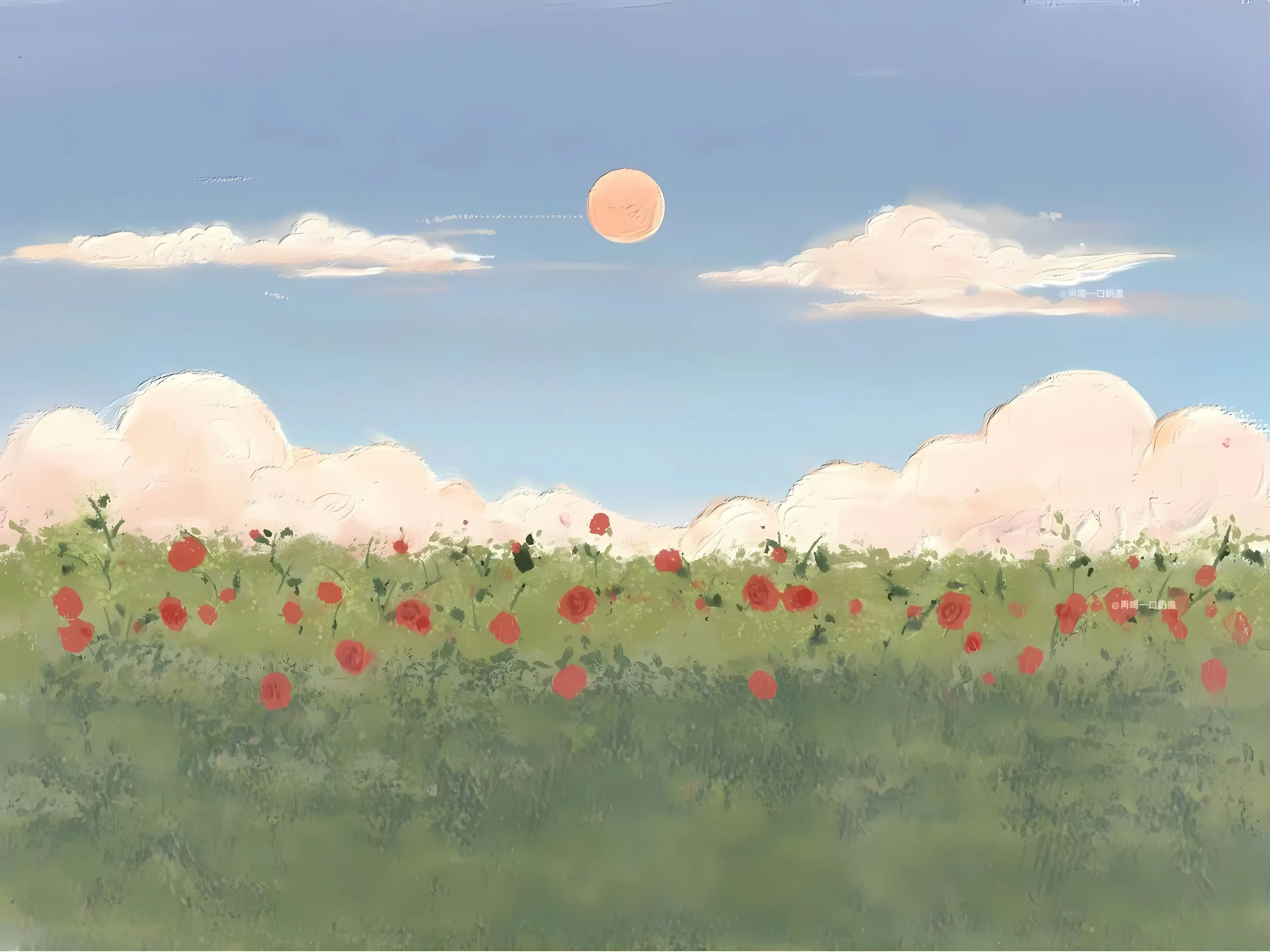 插画 ins风 风景 沿途风景 治愈 唯美 壁纸预览