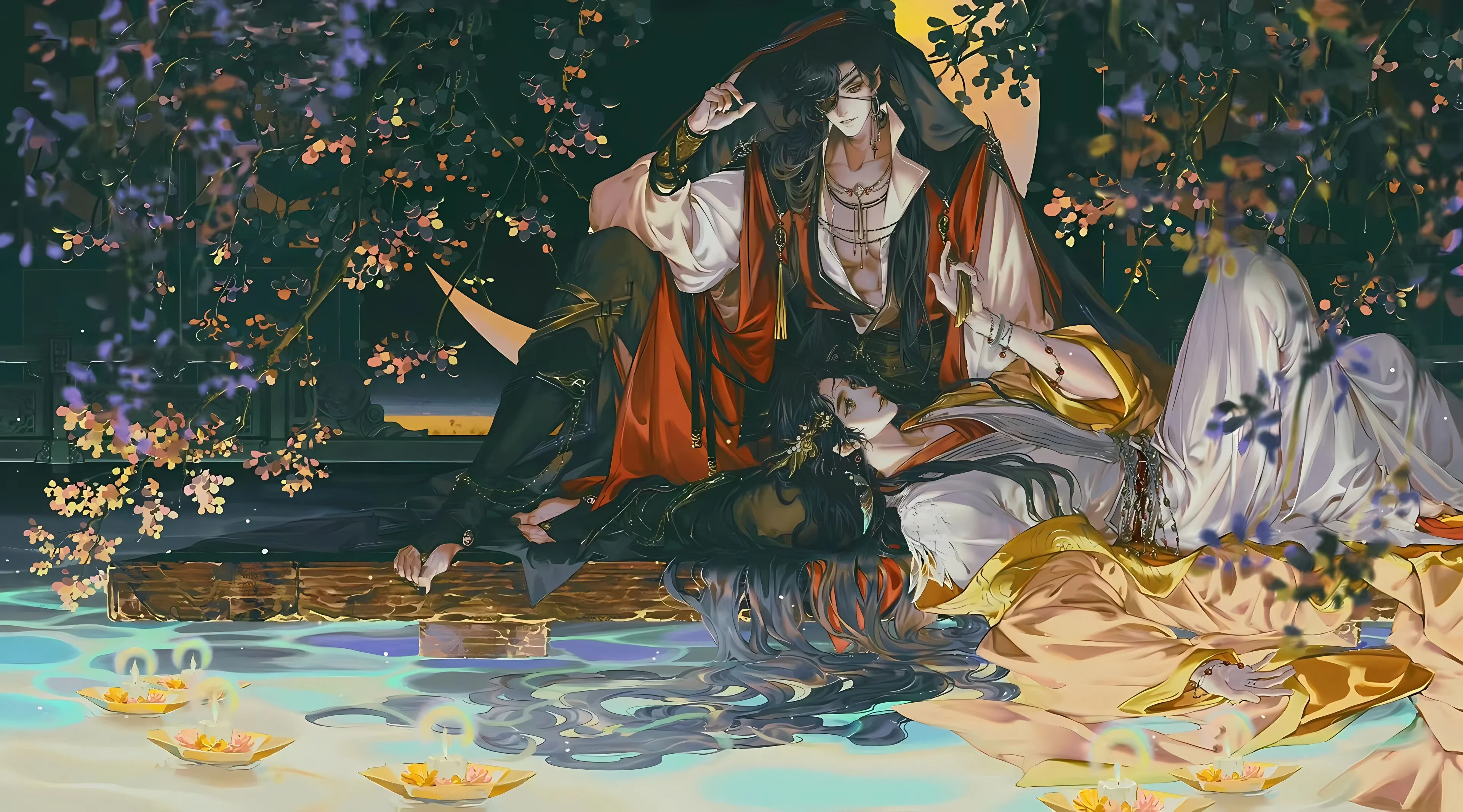 动漫 插画 天官赐福 谢怜 花城 唯美 壁纸预览