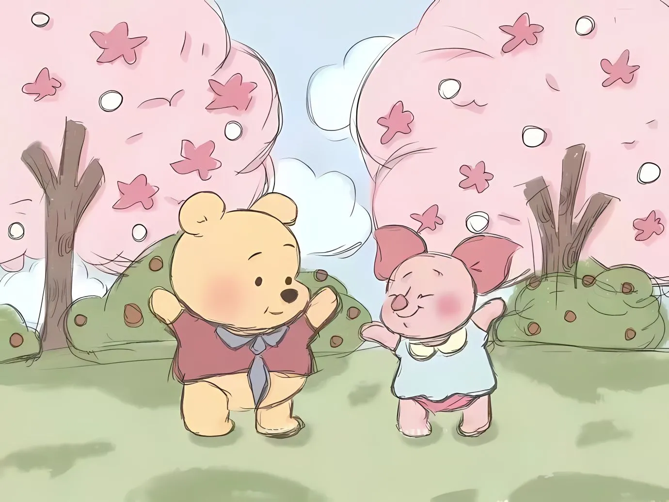 卡通 可爱 小熊维尼 壁纸预览