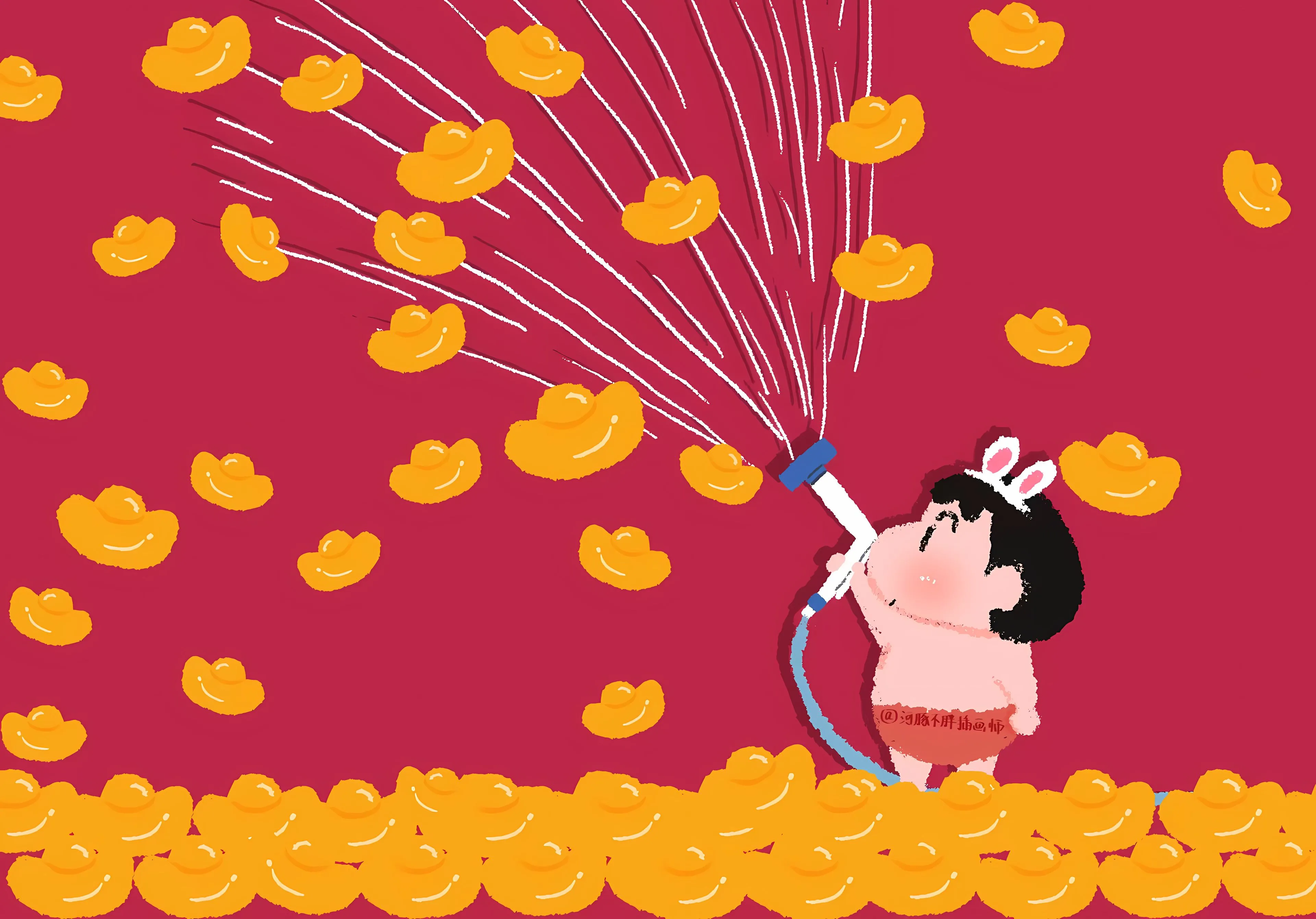 动漫 可爱 暴富 2024 蜡笔小新 新年 壁纸预览