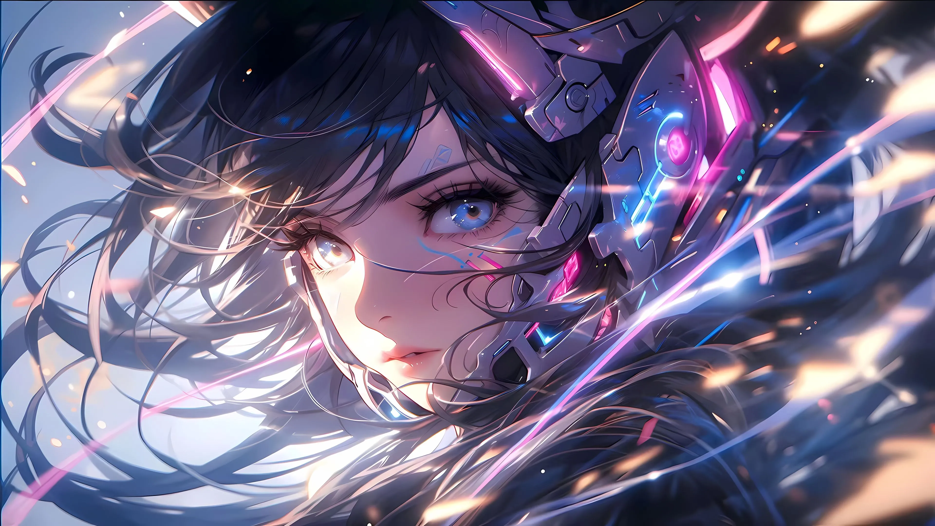 动漫 机甲 ai绘画 动漫少女 壁纸预览