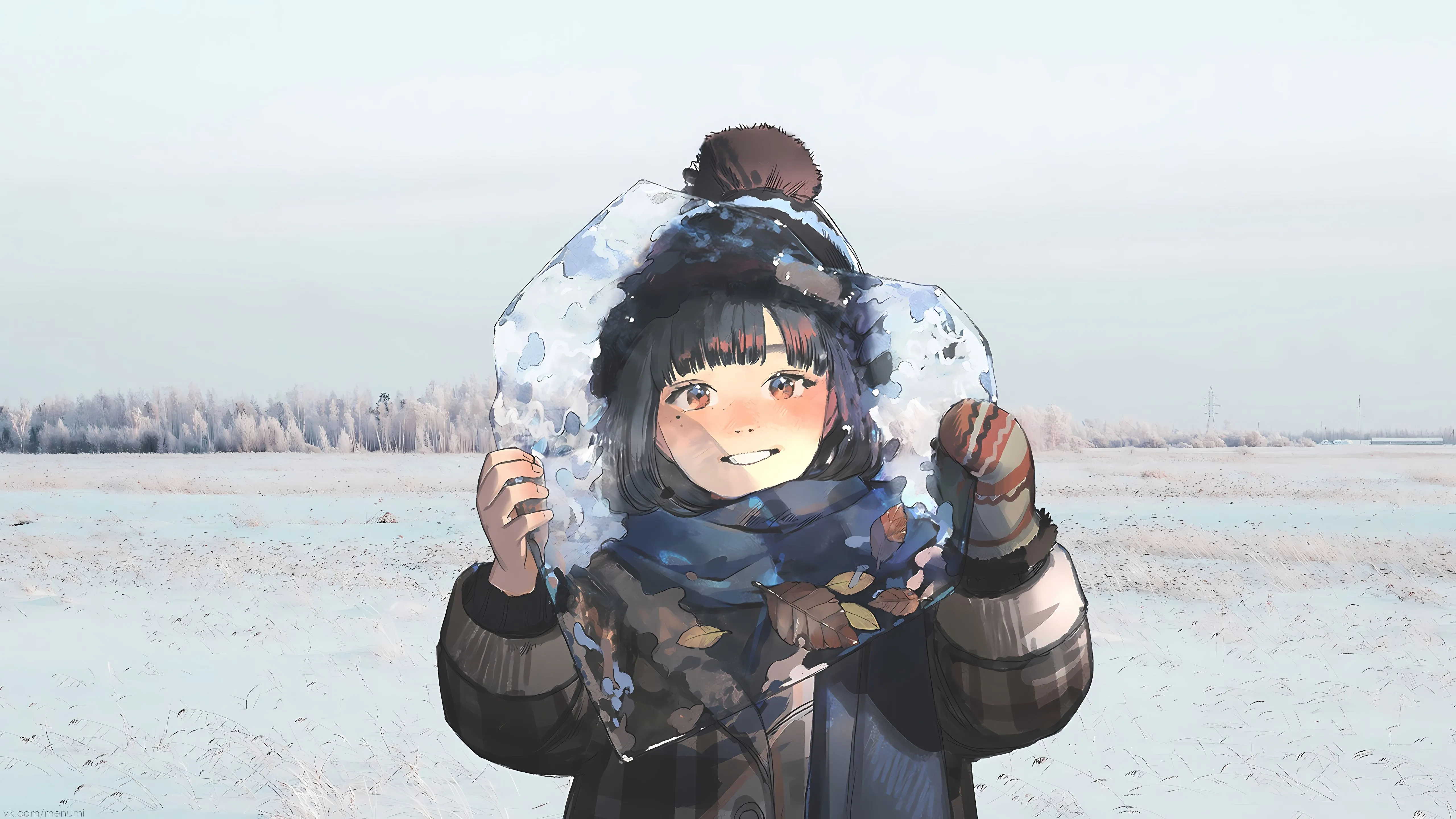 动漫 可爱 冬天 大自然 护眼 雪景 壁纸预览