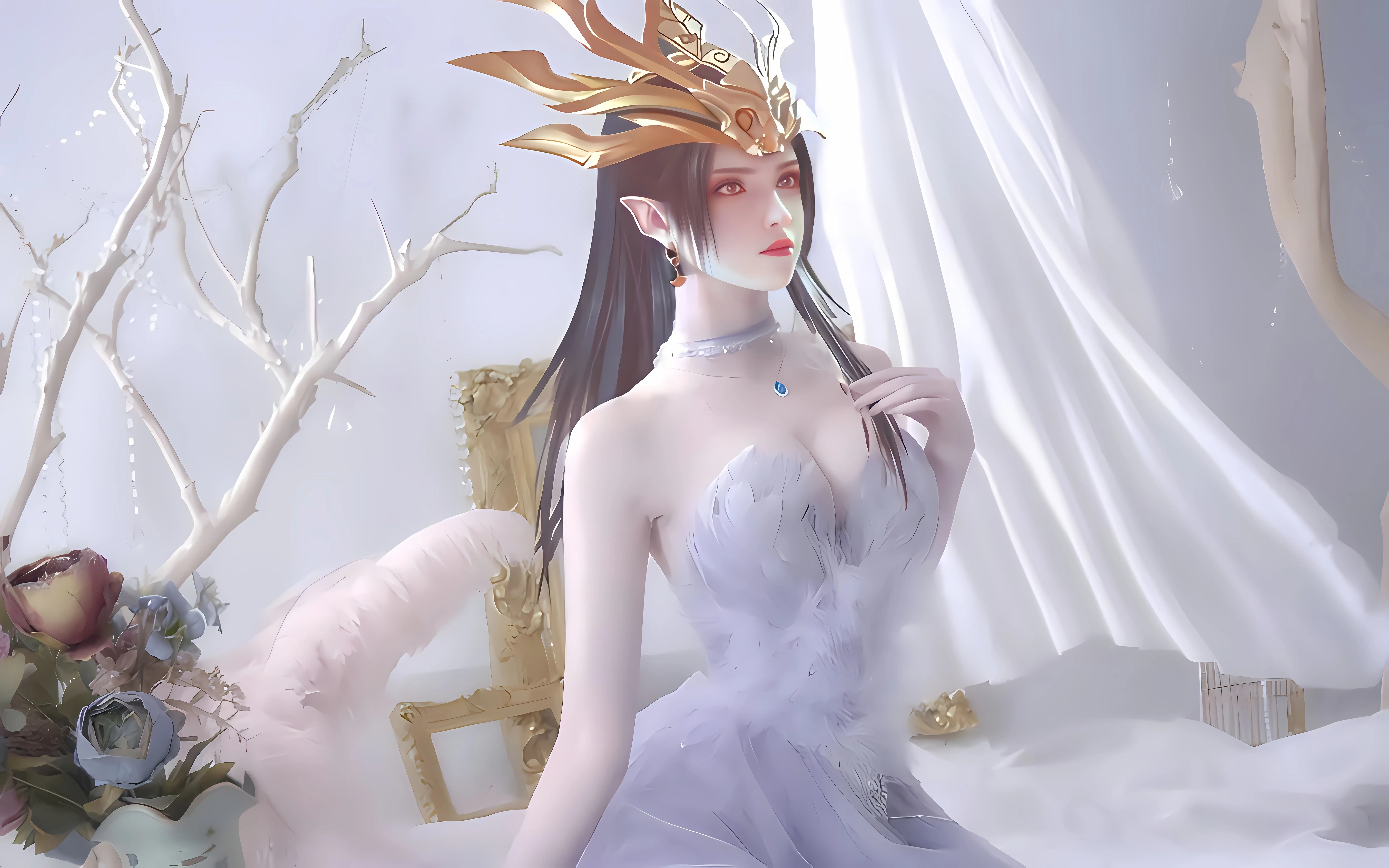 动漫 美杜莎 高颜值 ai绘画 壁纸预览