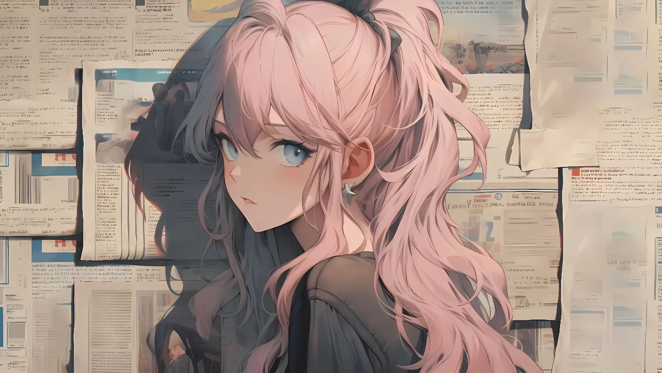 动漫 是扶苏吖-宝藏少女 ai绘画 壁纸预览