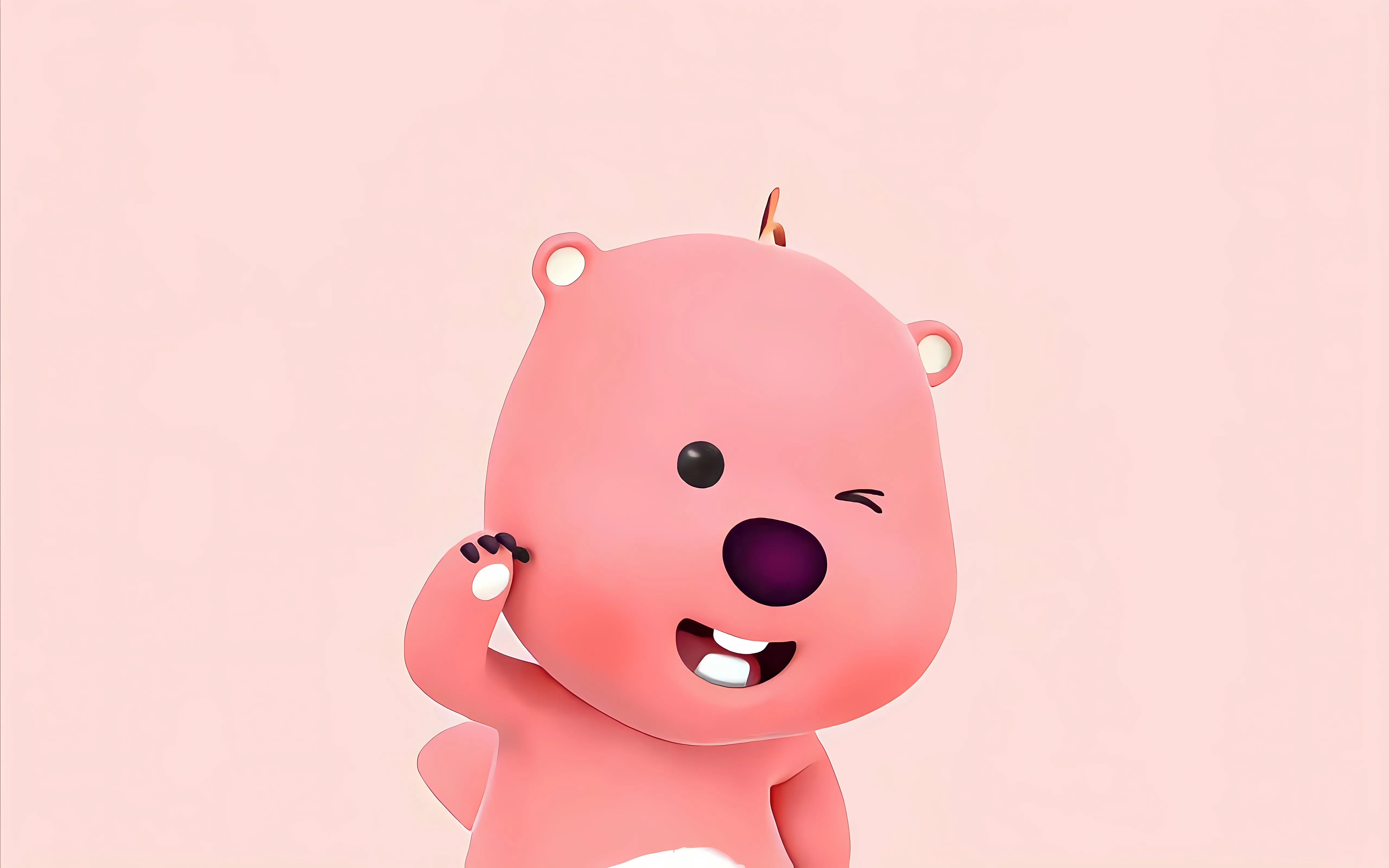 卡通 可爱 loppy;小海狸 壁纸预览