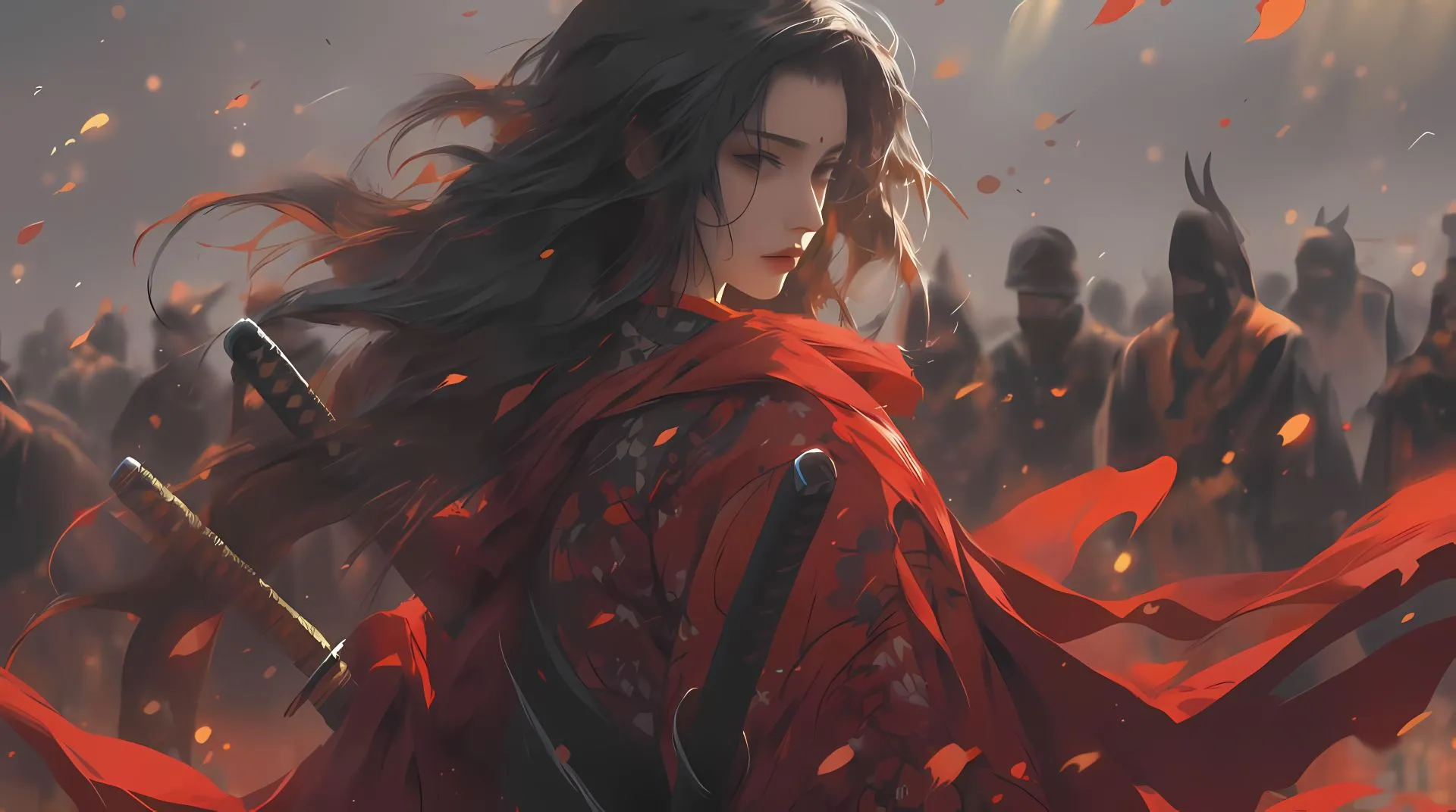动漫 动漫少女 持剑少女 壁纸预览