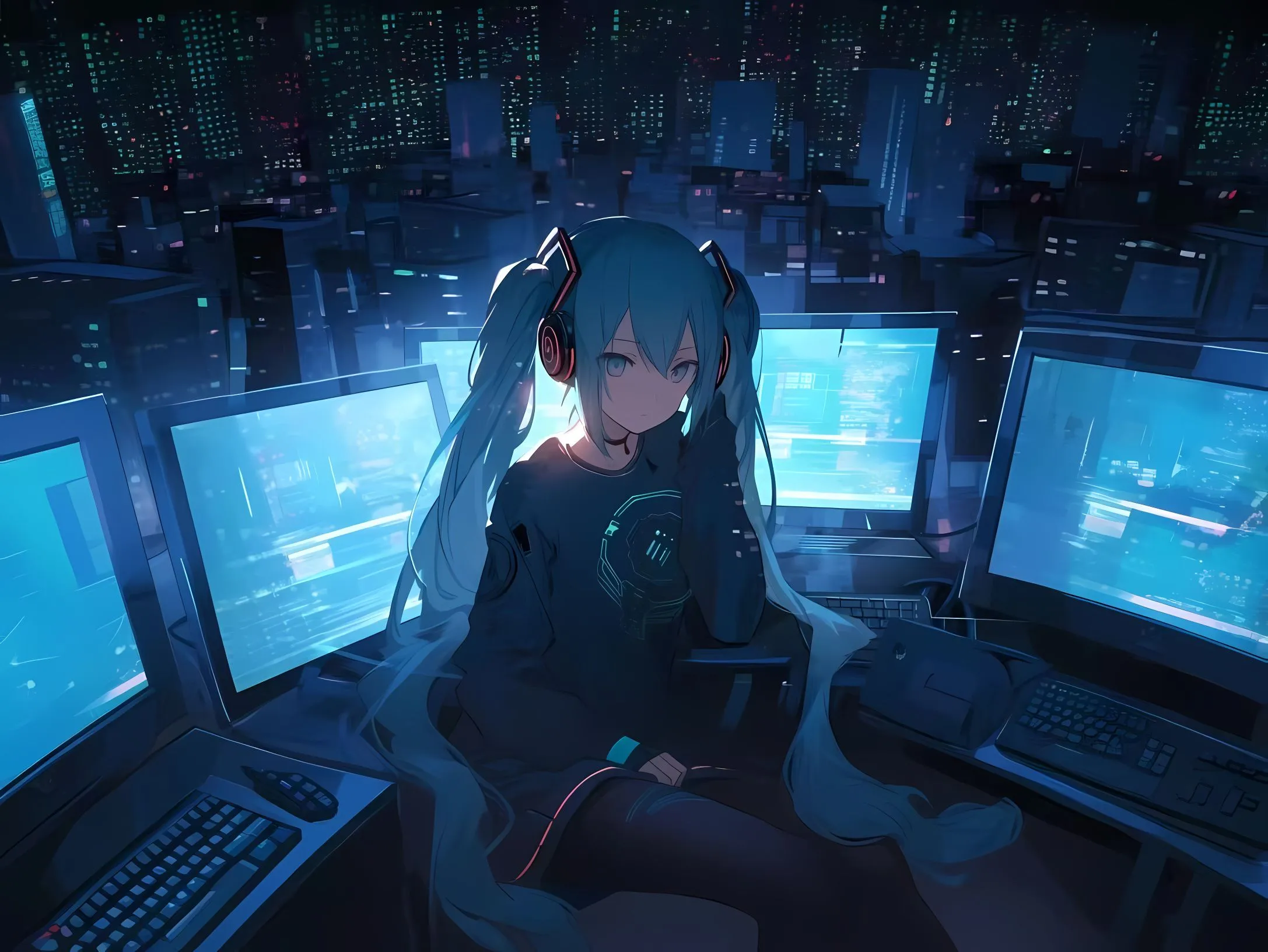 动漫 初音未来 动漫少女 壁纸预览