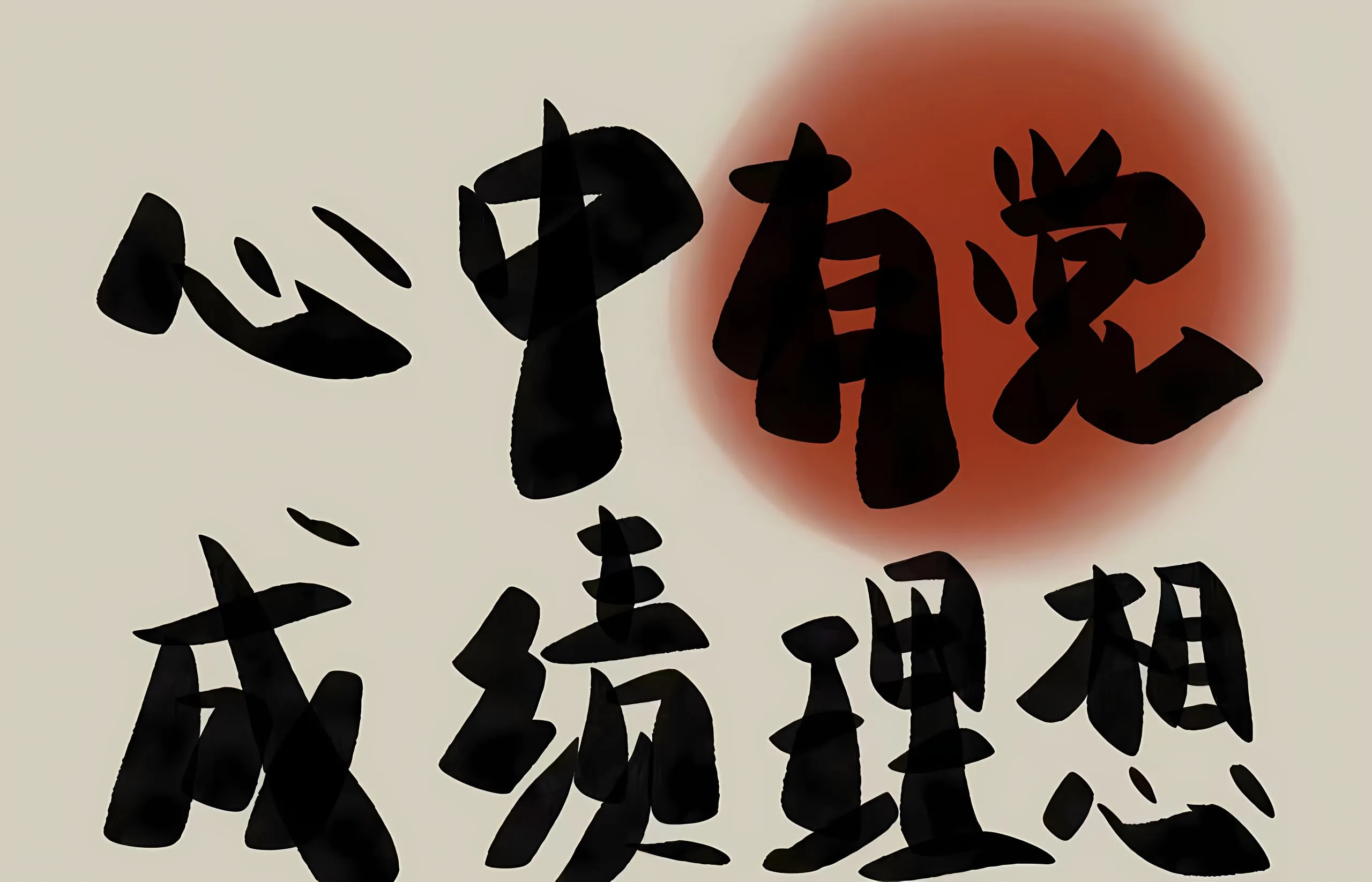 励志 文字 心中有党成绩理想 壁纸预览