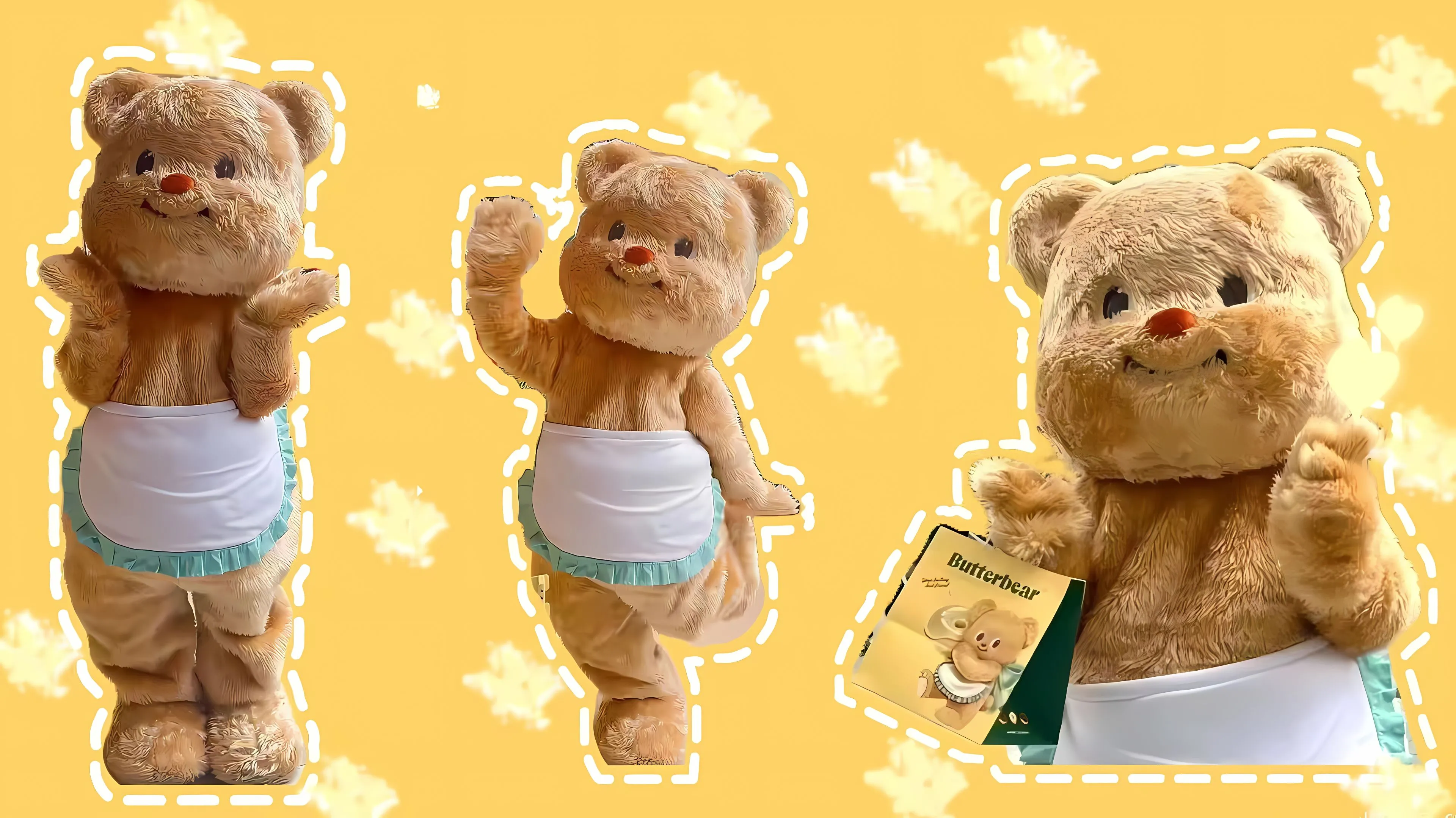 可爱 动物 小熊 小熊猫 黄色 壁纸预览