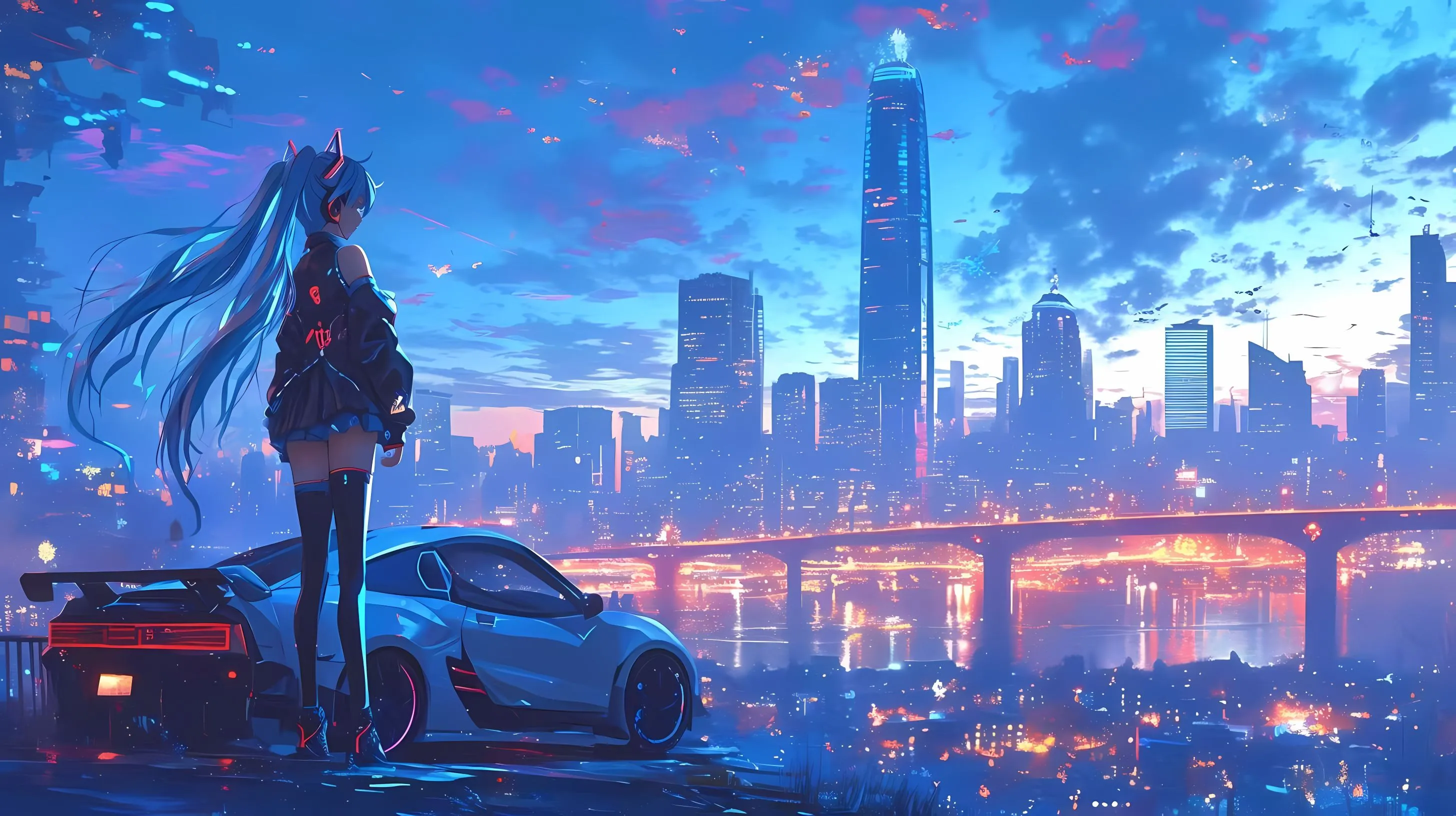 动漫 可爱 初音未来 动漫少女 壁纸预览