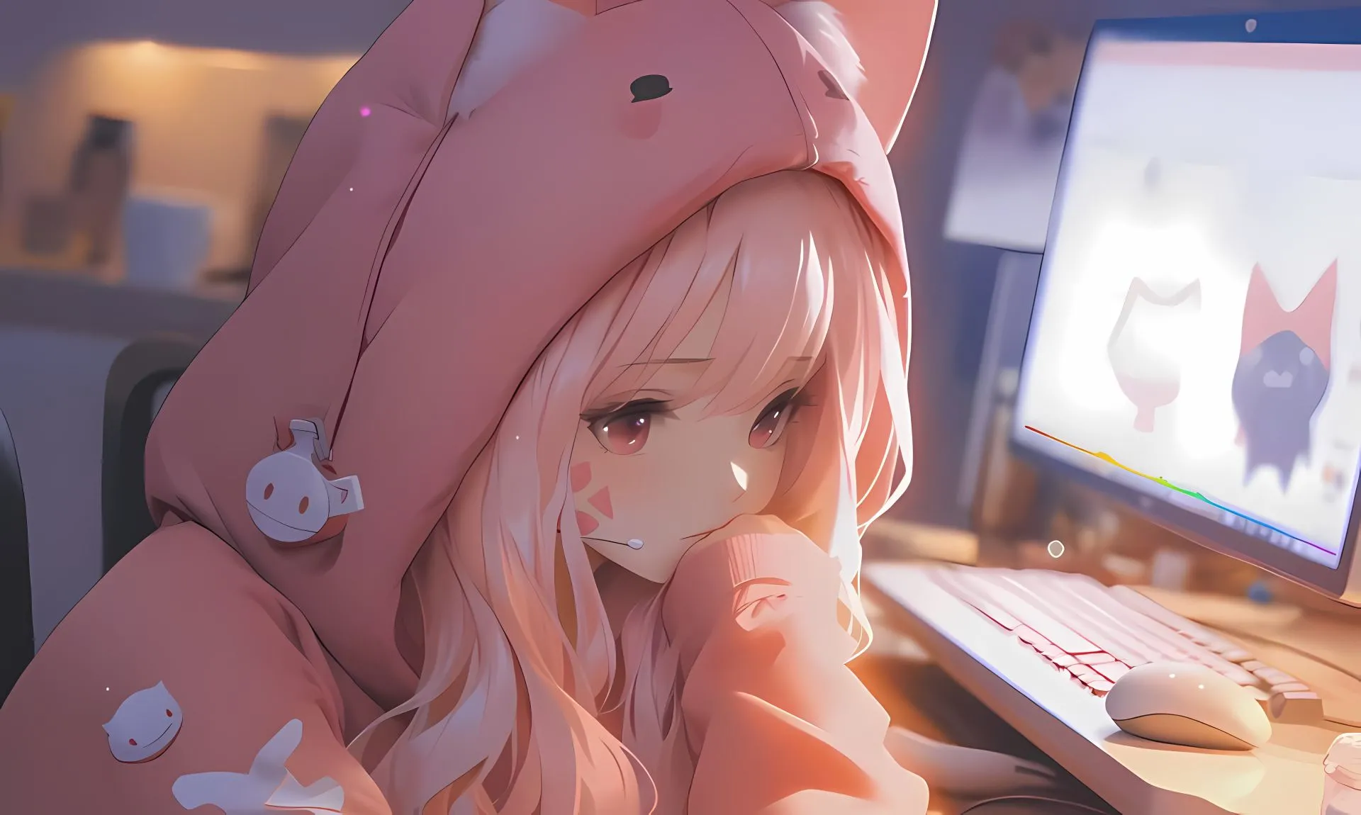 动漫 美女 动漫少女 二次元 电竞少女 壁纸预览