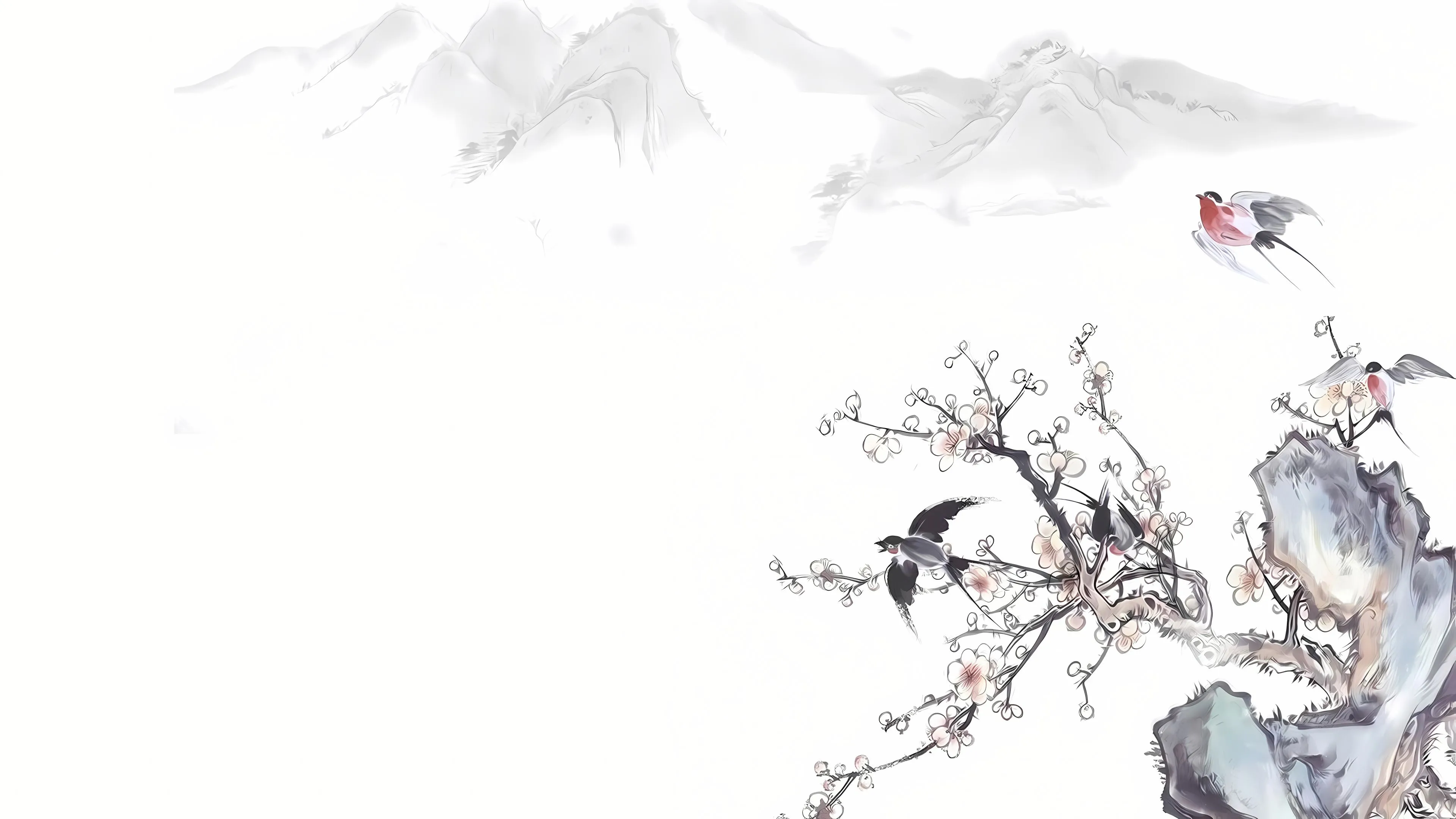 插画 水墨画 中国风 壁纸预览