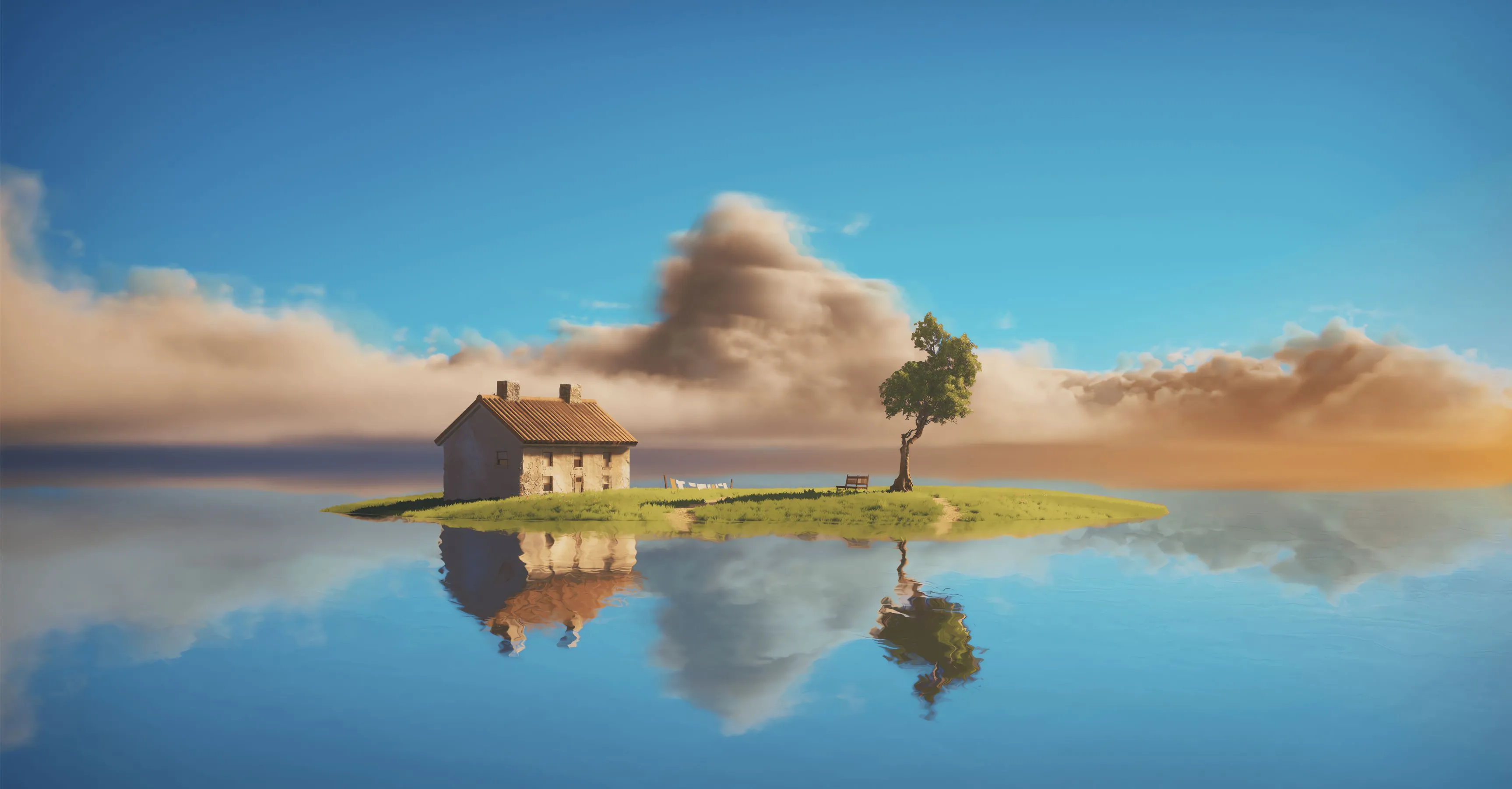 插画 向往的生活 壁纸预览