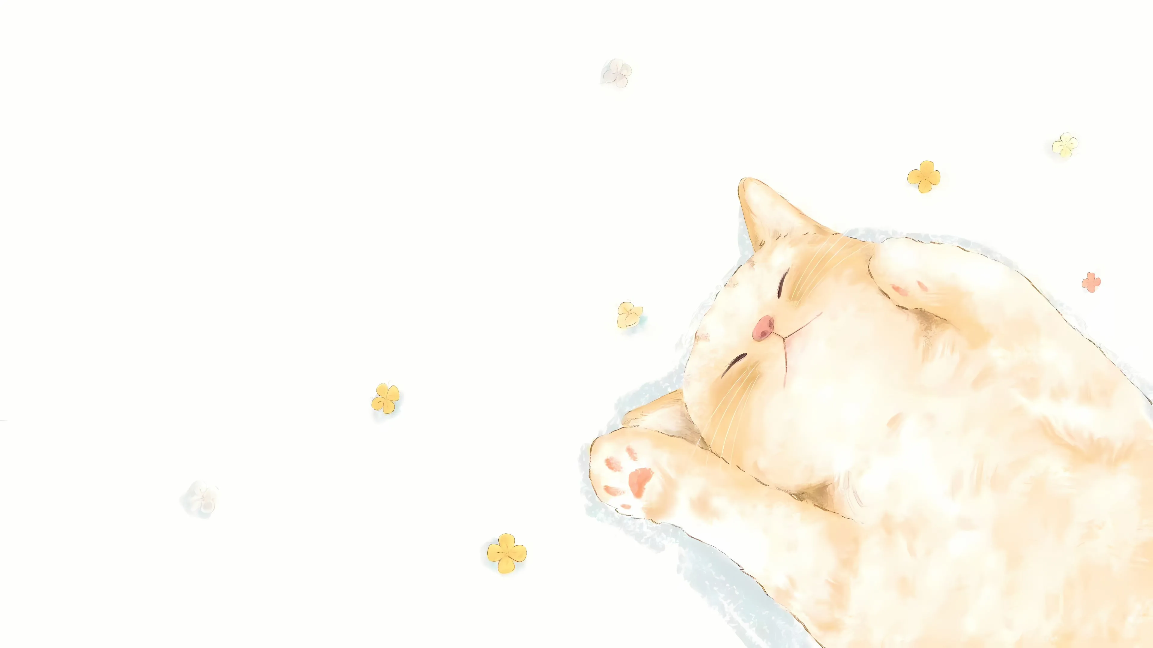 卡通 可爱 插画 纯色 壁纸预览