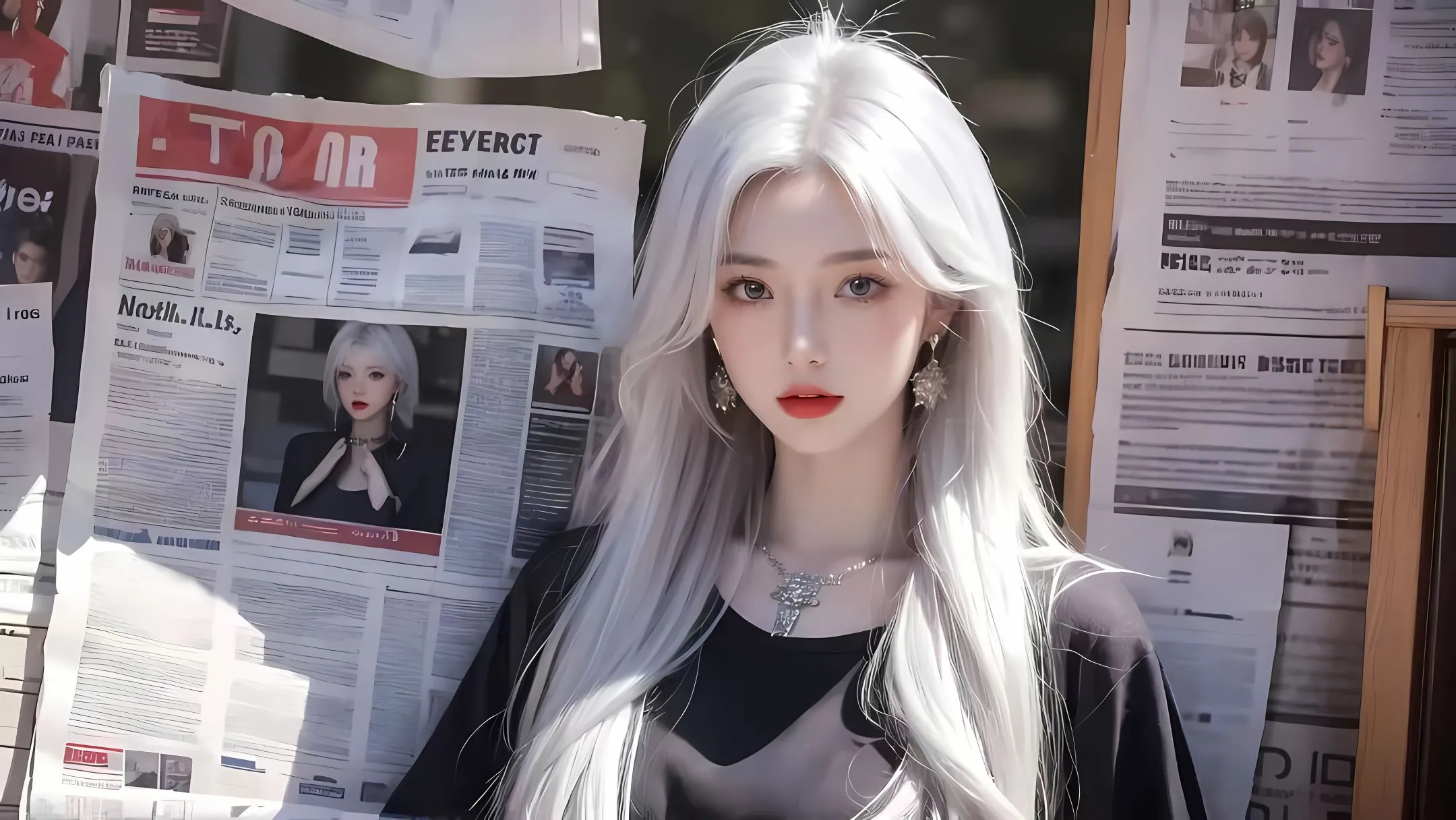 美女 AI 壁纸预览