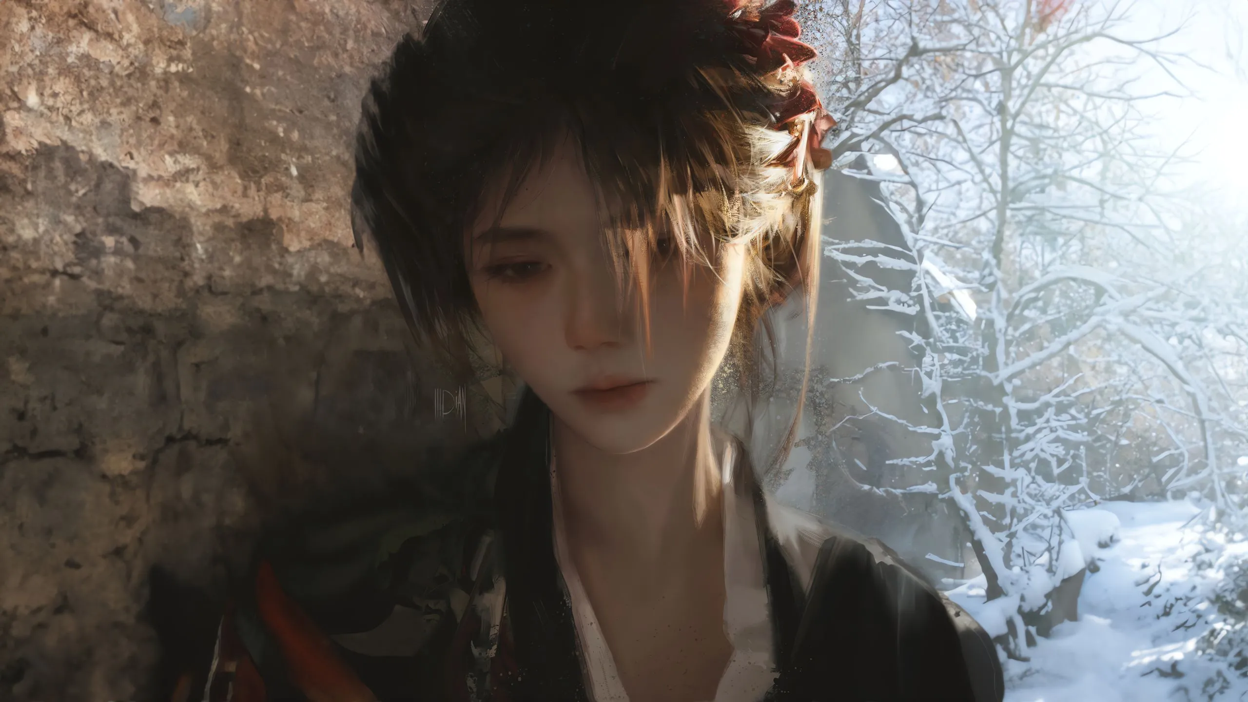 美女 插画 唯美 古风 少女 壁纸预览