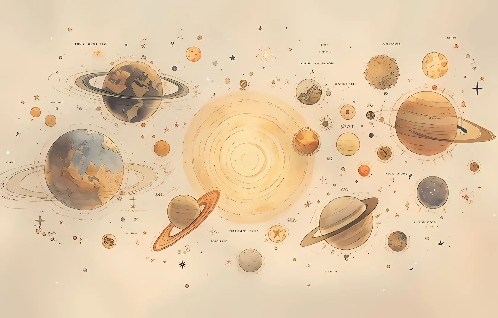 插画 宇宙 壁纸预览