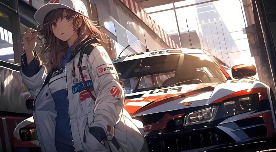 跑车(分类),美女(分类),跑车,赛车少女,酷 壁纸预览