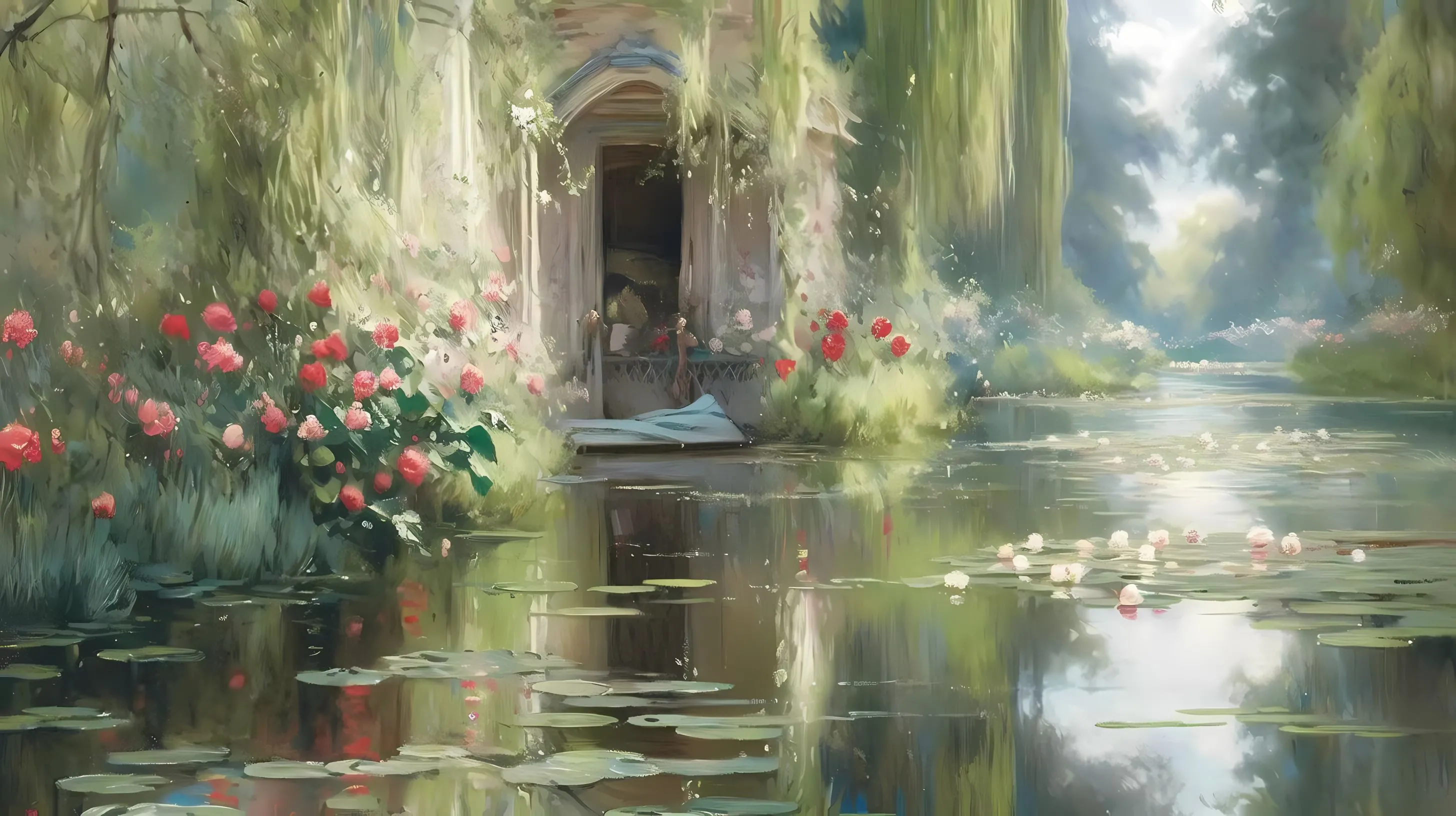ins风 插画 油画 治愈 艺术 壁纸预览