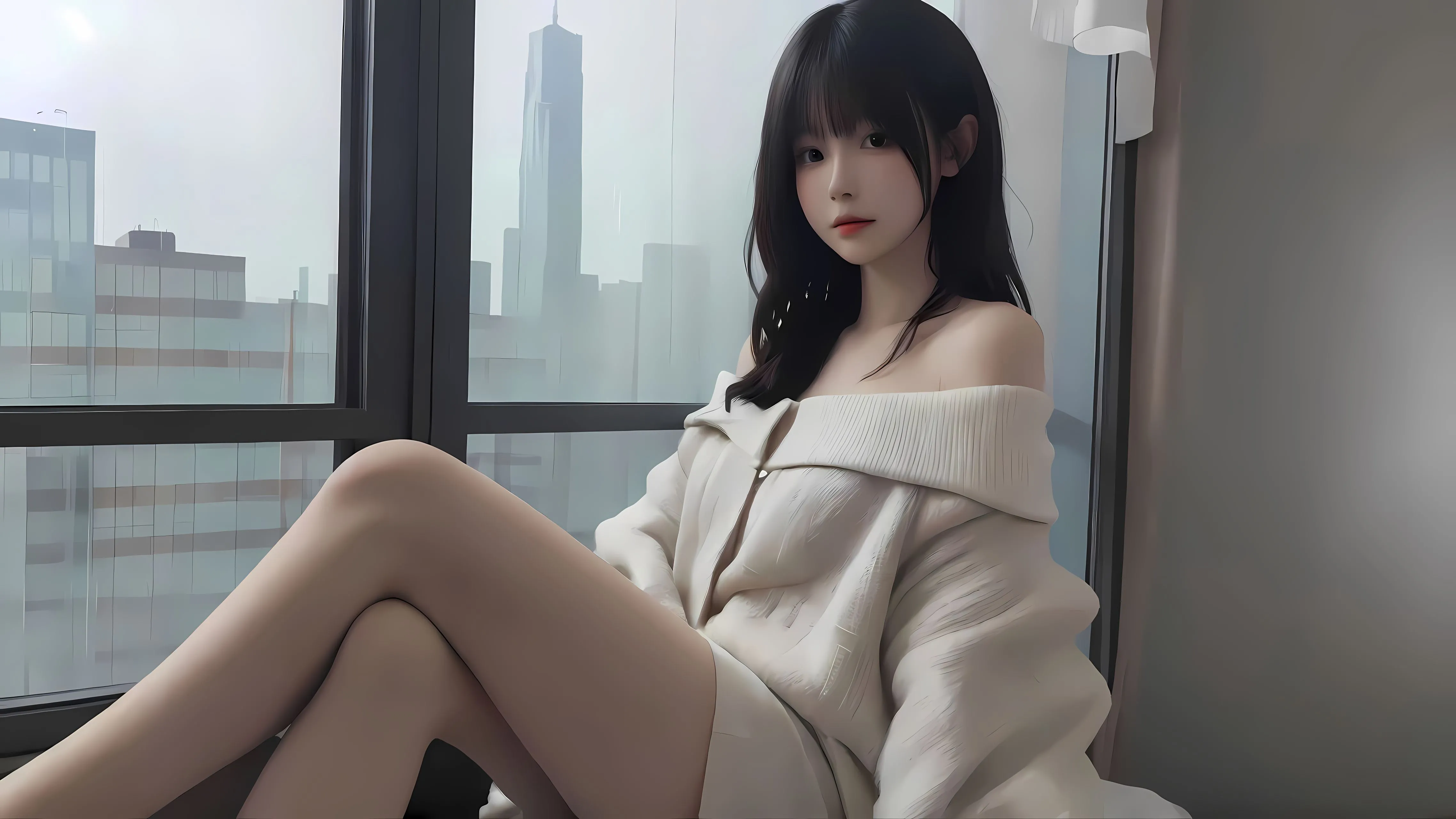 美女 高颜值 清纯少女 随性 壁纸预览