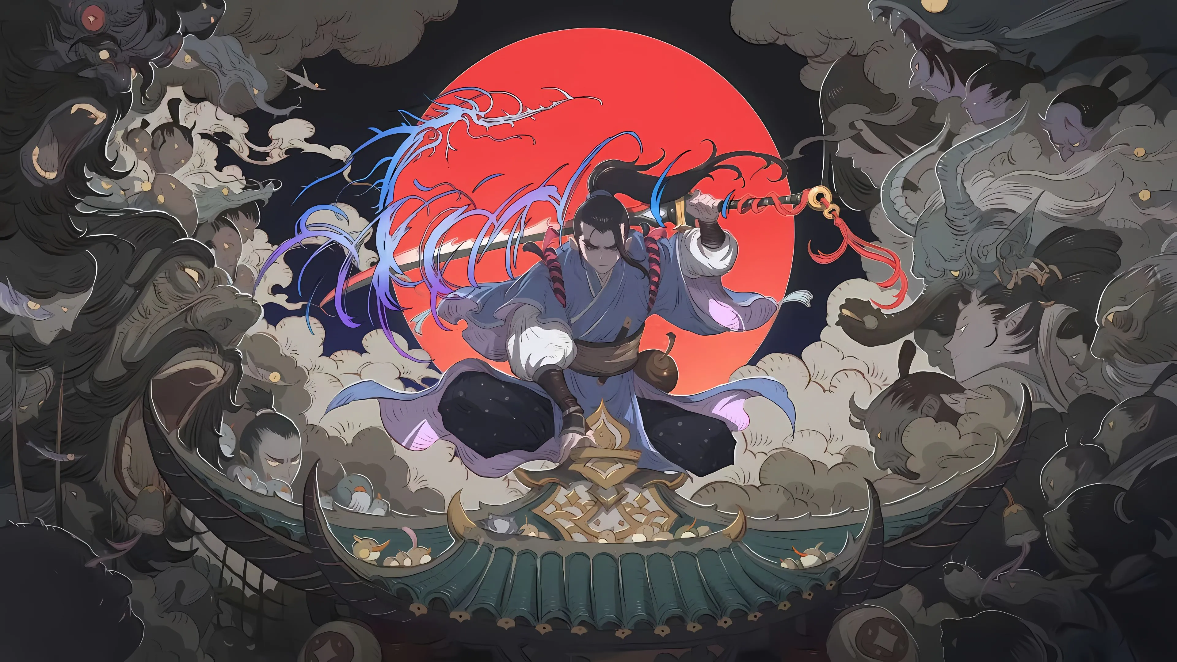 插画 游戏 古今江湖 古风 壁纸预览