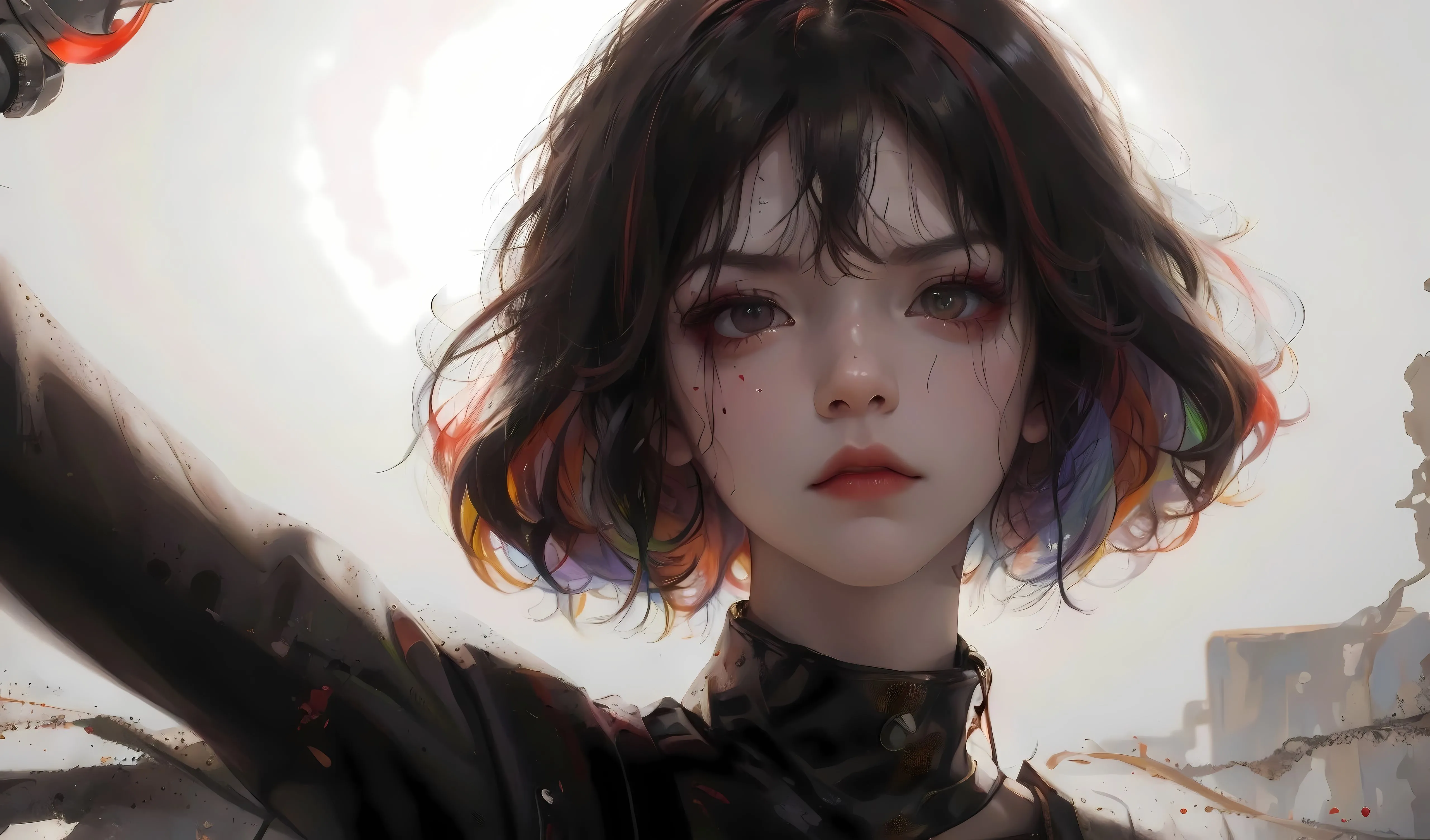 动漫 插画 赛博朋克 气质傲娇少女 壁纸预览