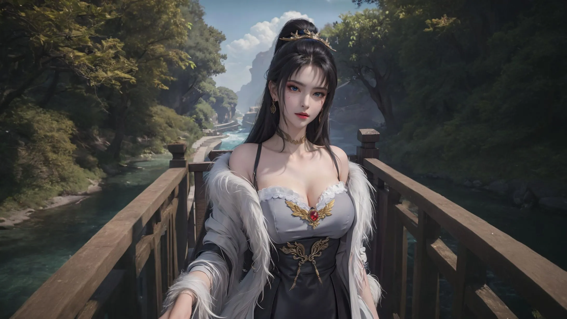 动漫 完美世界 九天狐 ai绘画 壁纸预览