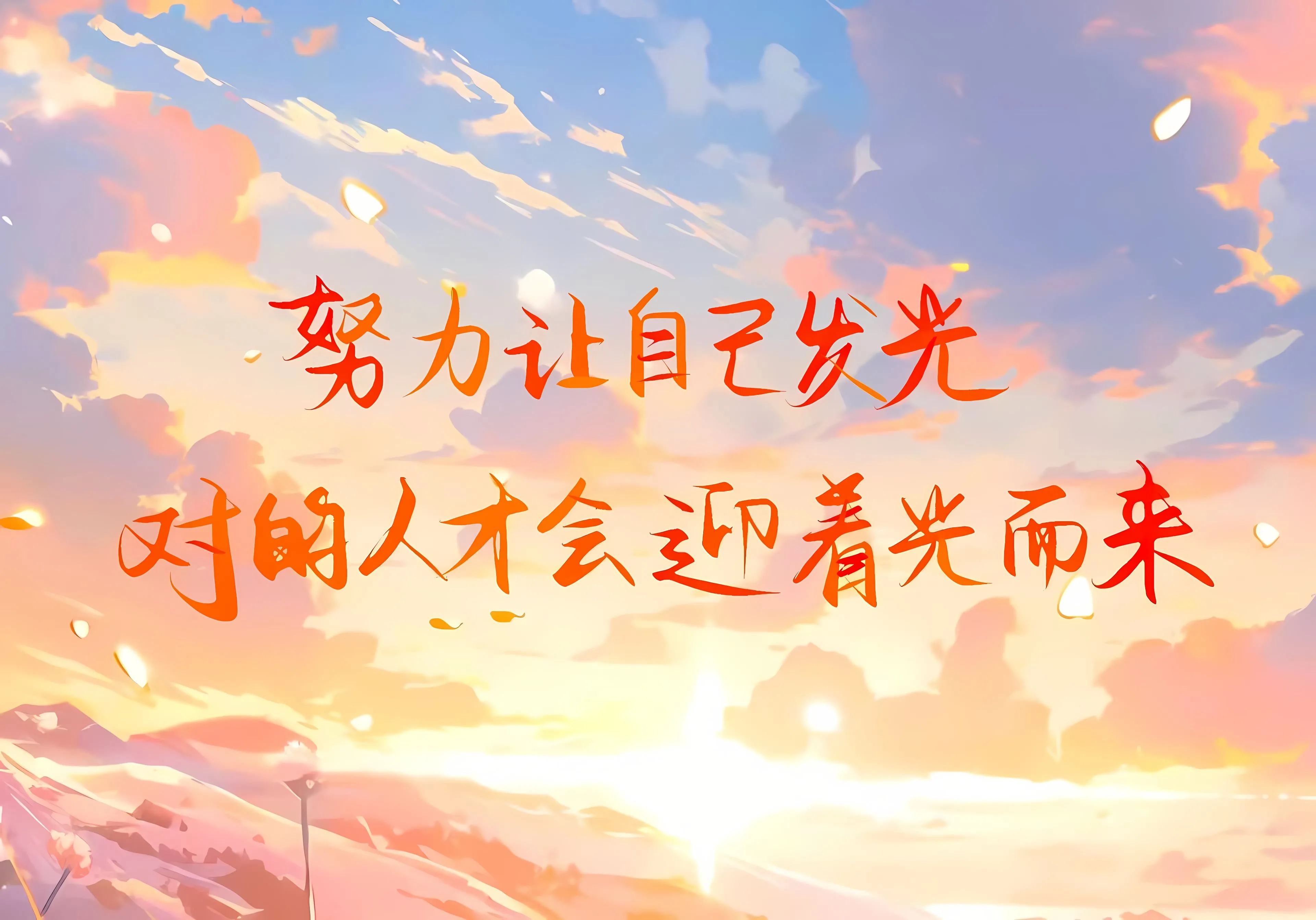 励志 文字 治愈 学习 壁纸预览