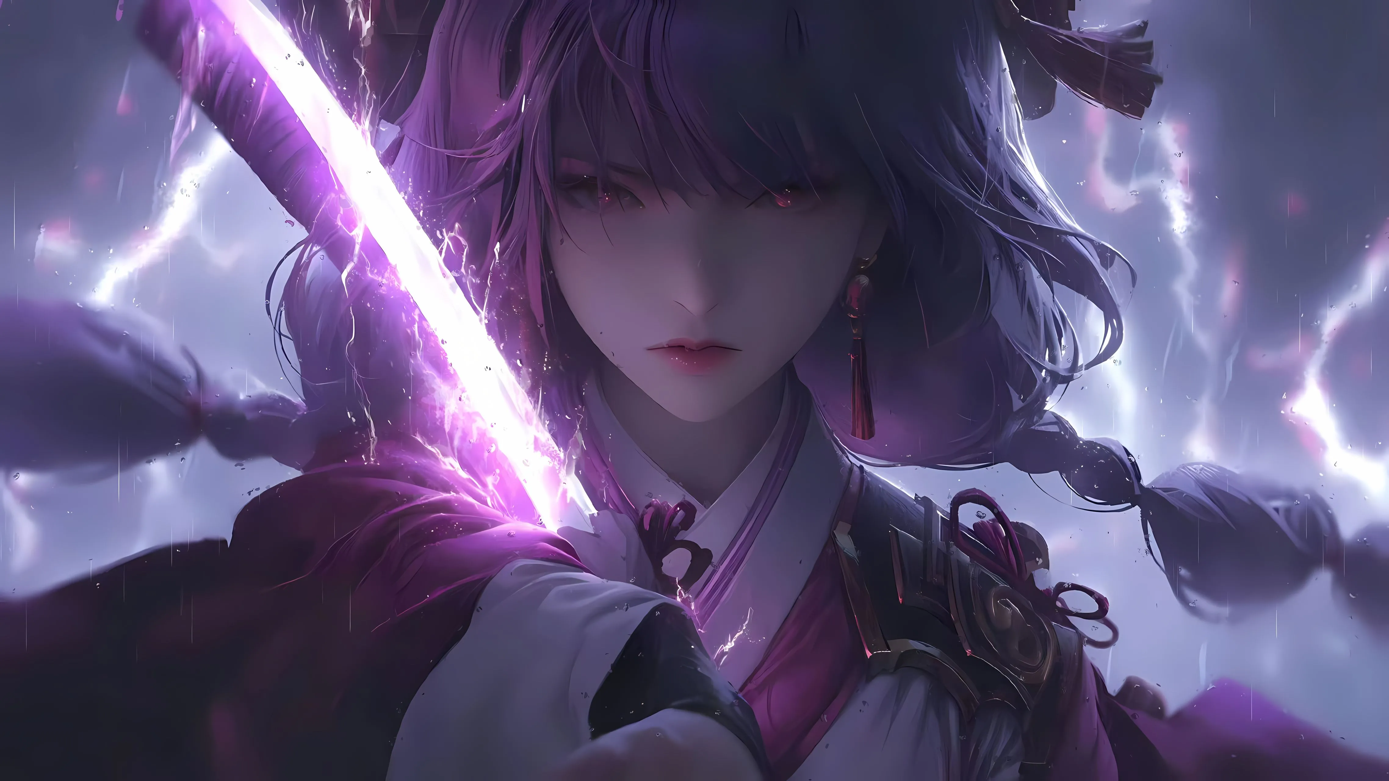 动漫 动漫少女 雷神剑侍 甜酷女孩 壁纸预览