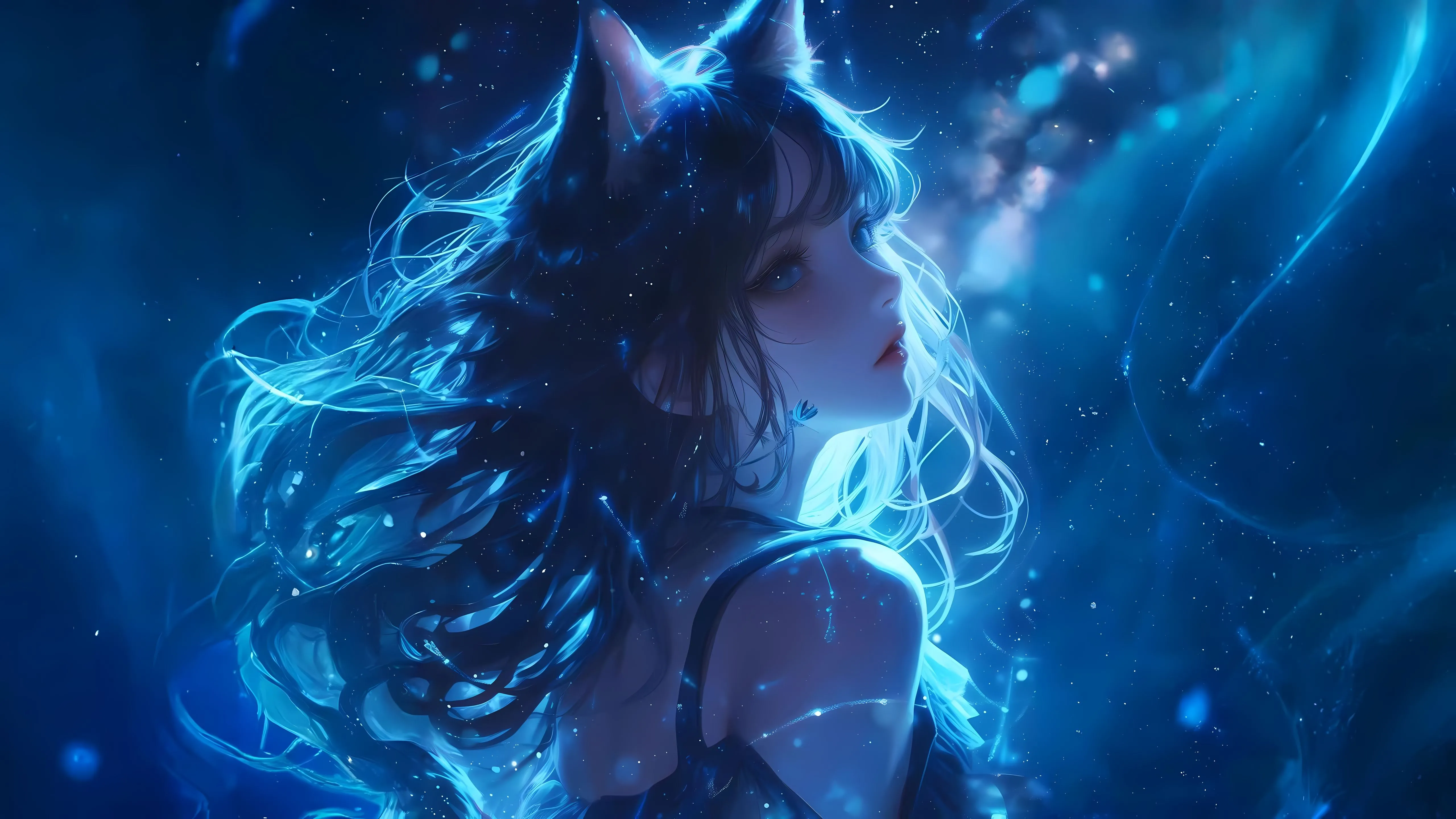 动漫 猫耳少女 壁纸预览