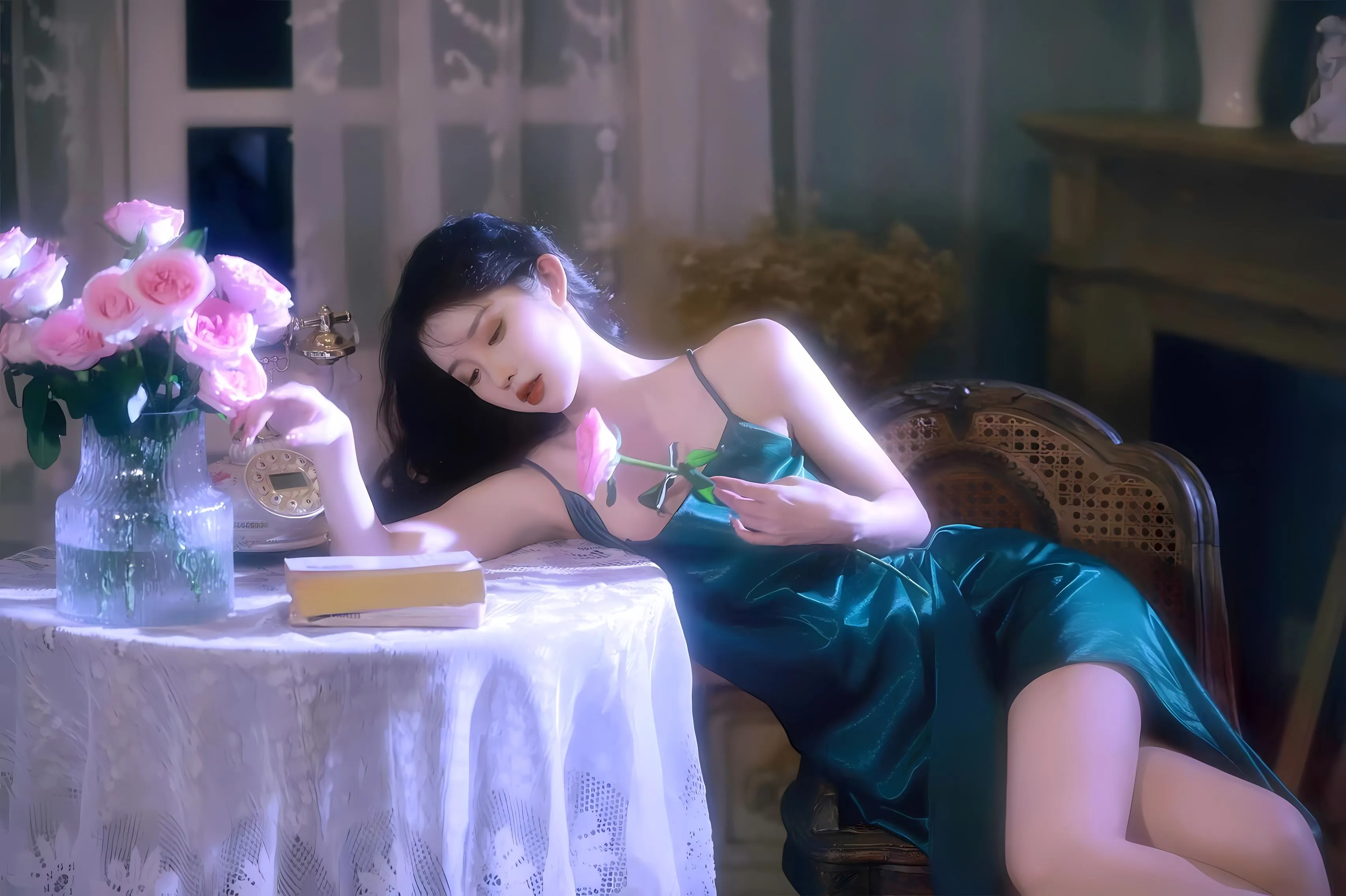 美女 氛围感 复古 港风 少女 壁纸预览