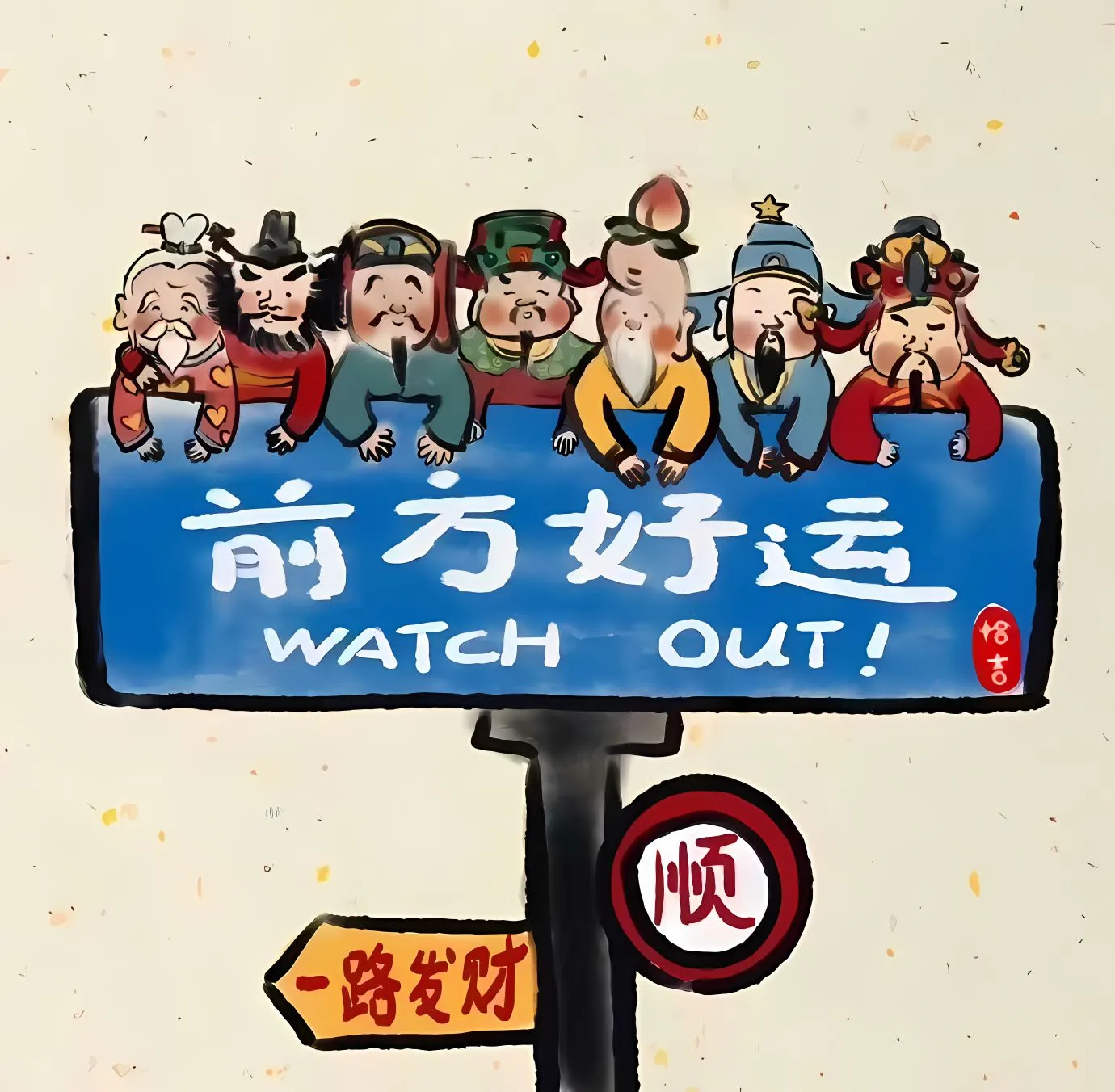 励志 前方好运 壁纸预览