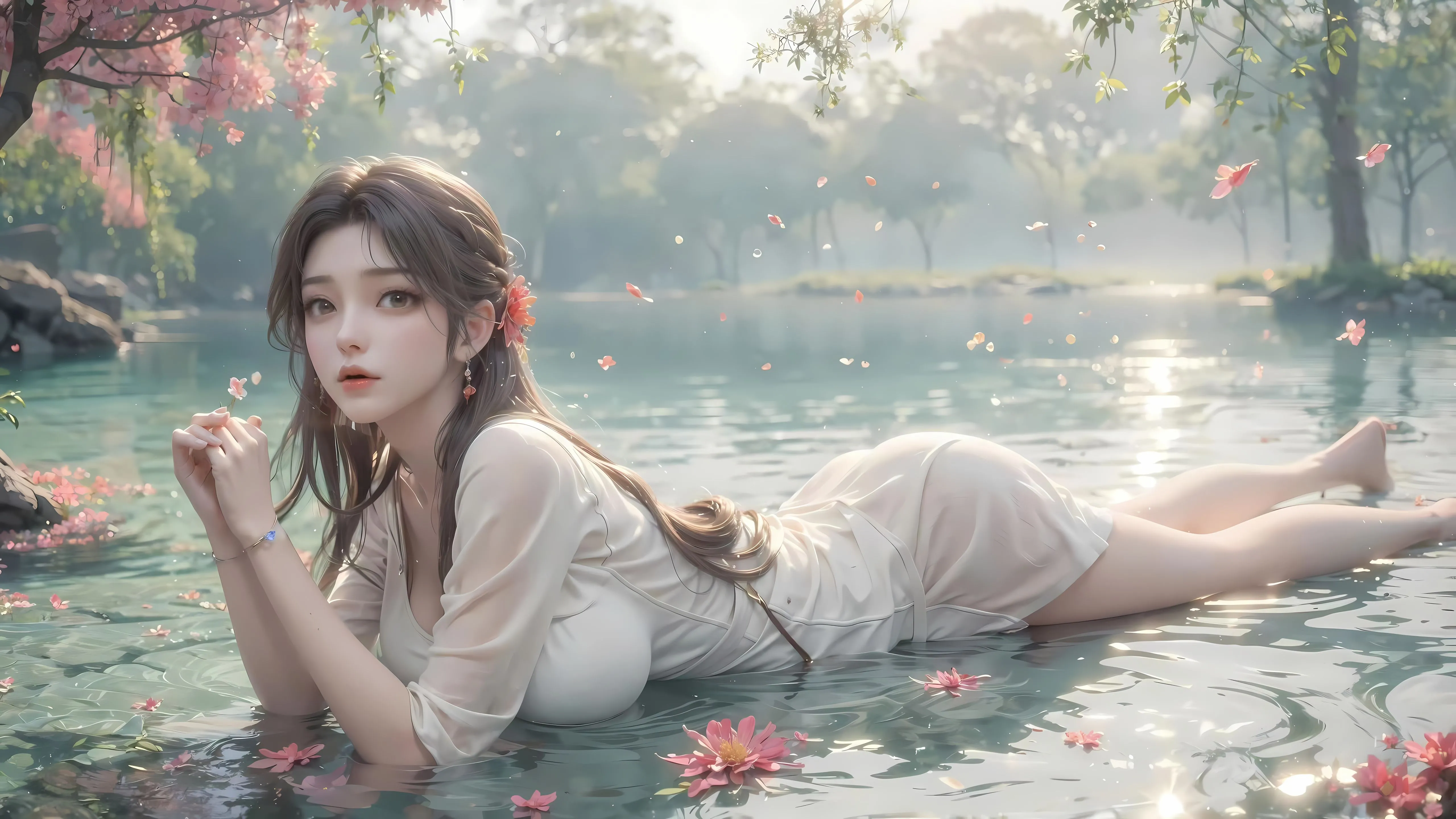 动漫 动漫少女 性感 水中少女 壁纸预览