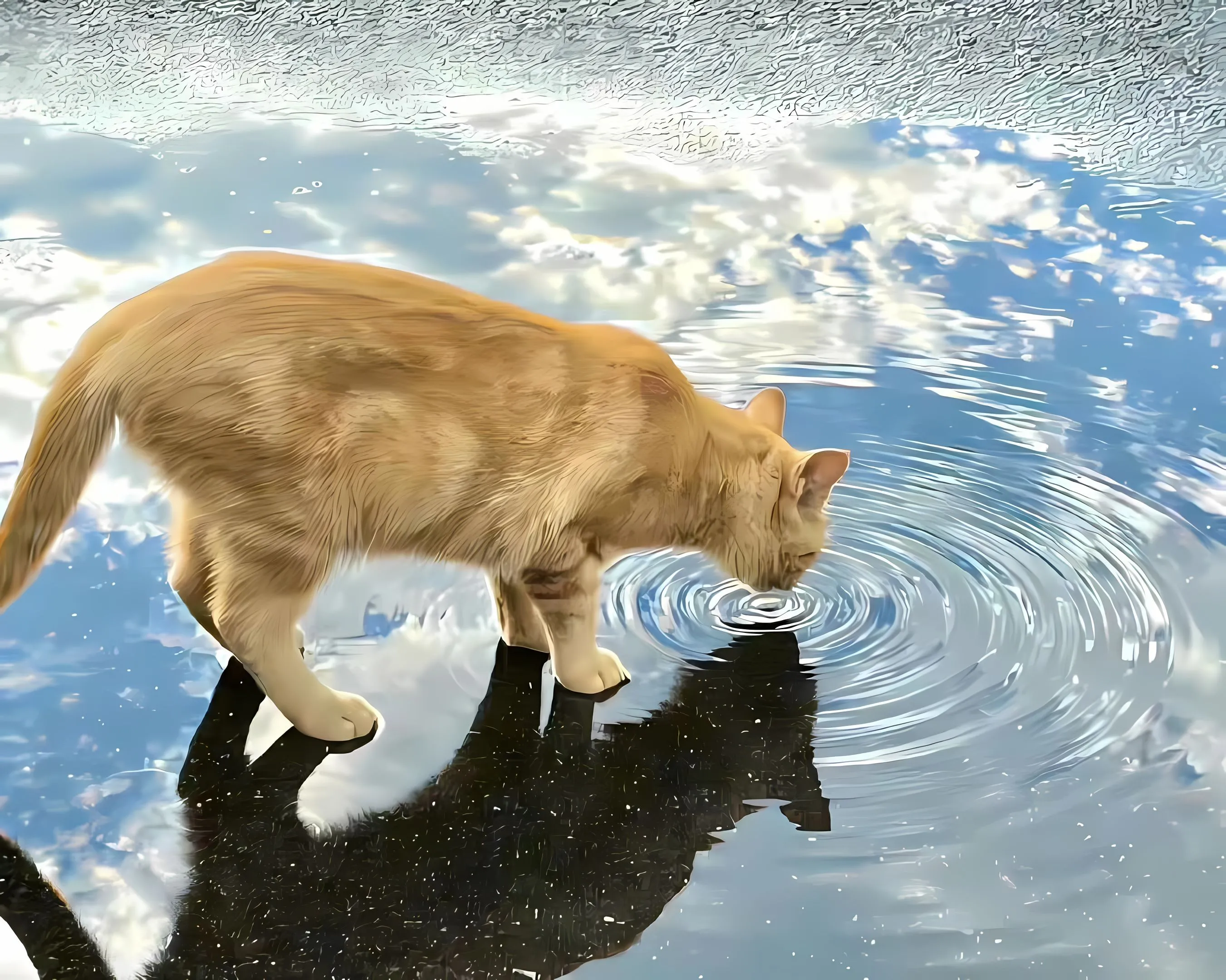 ins风 动物 小动物 猫咪 可爱 壁纸预览