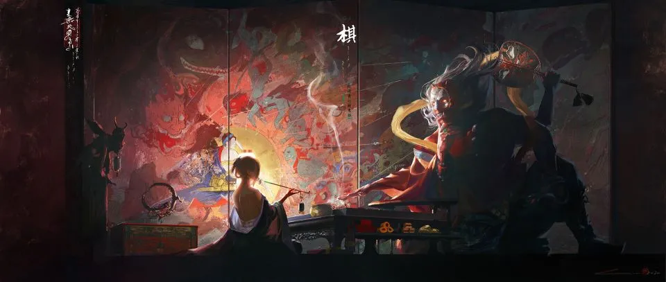 动漫 夜雨青灯鬼画狐 弈棋 壁纸预览