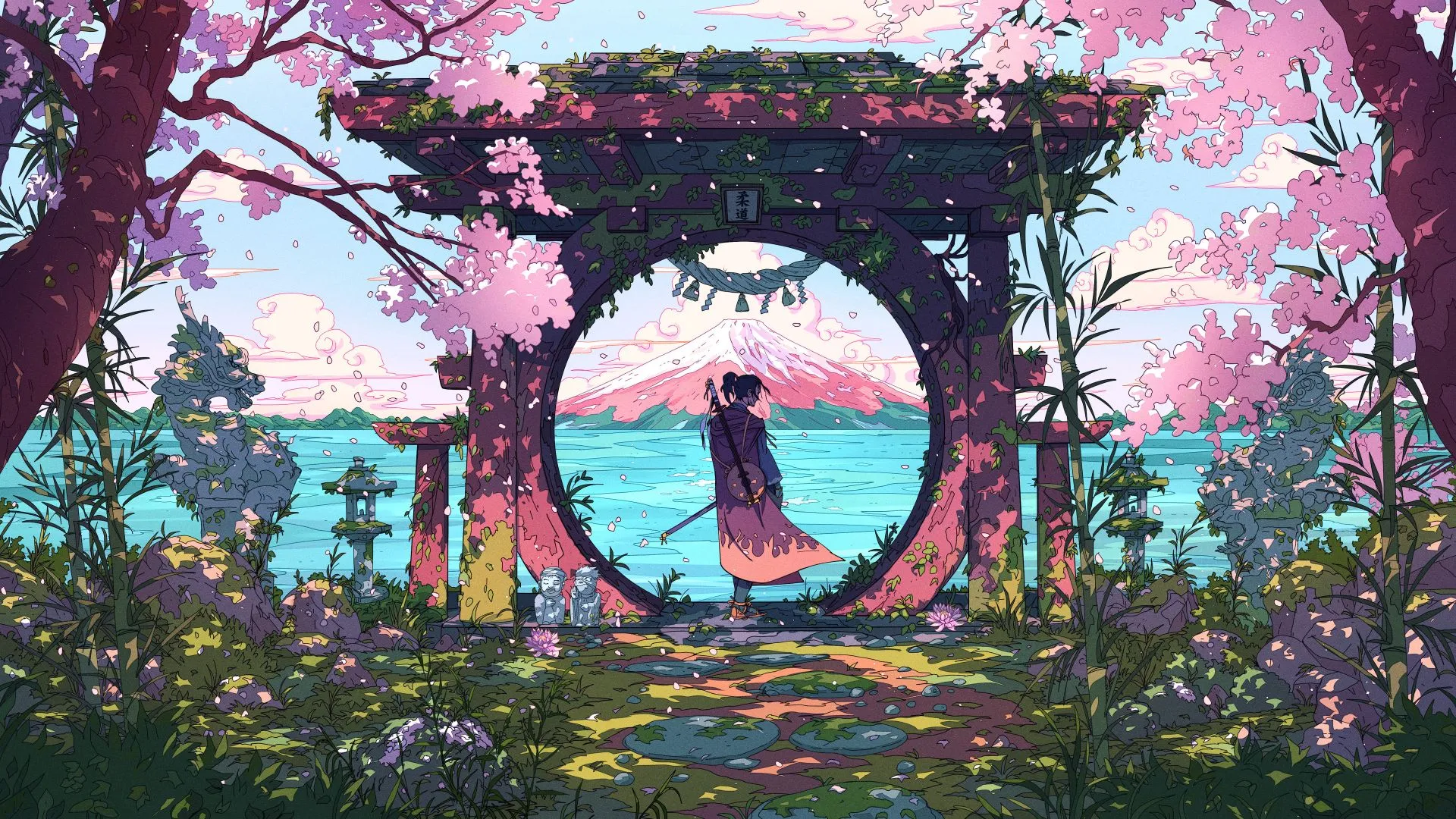 动漫 武士 动漫场景 壁纸预览