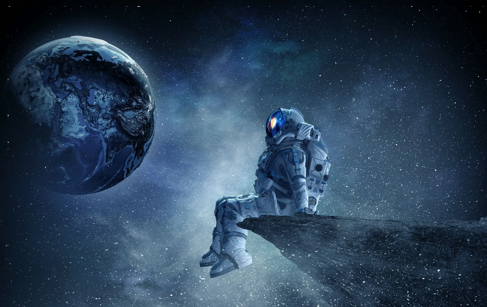 动漫 太空人 宇宙 壁纸预览