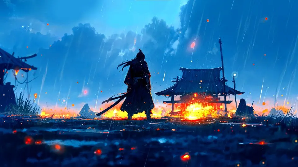 动漫 武士 壁纸预览